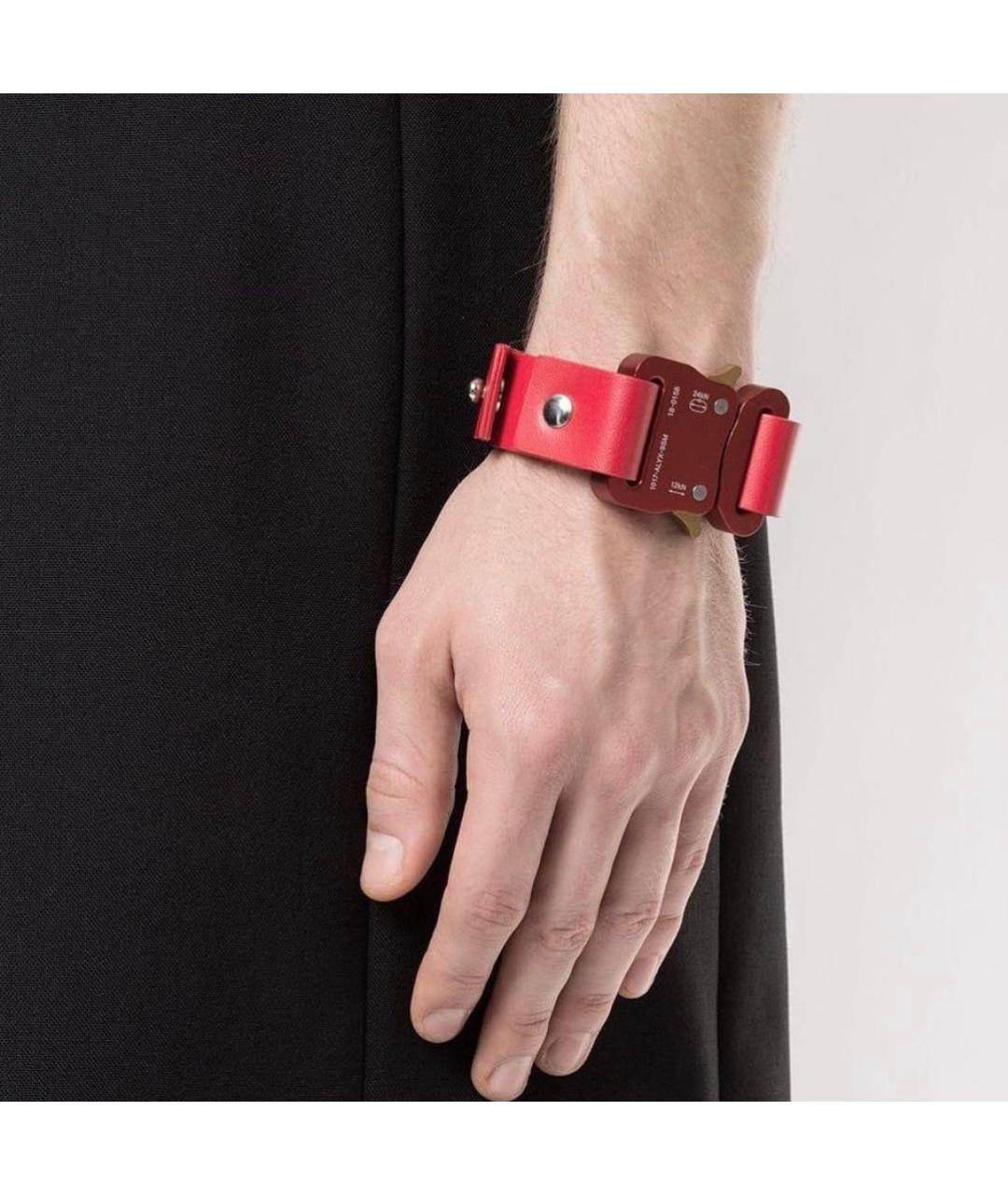 1017 ALYX 9SM Бордовый кожаный браслет, фото 2