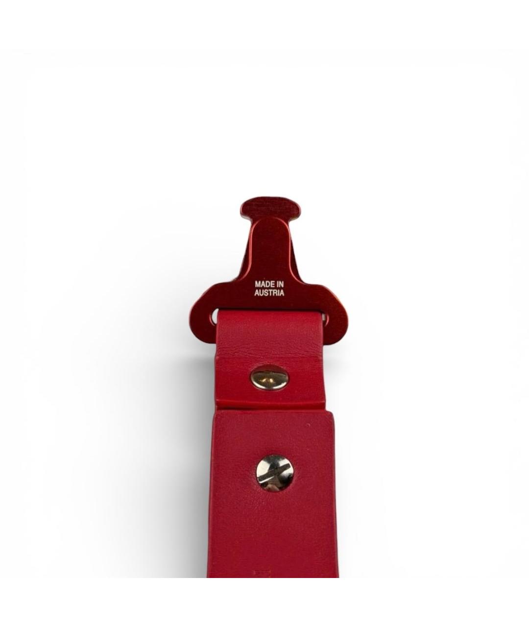 1017 ALYX 9SM Бордовый кожаный браслет, фото 3