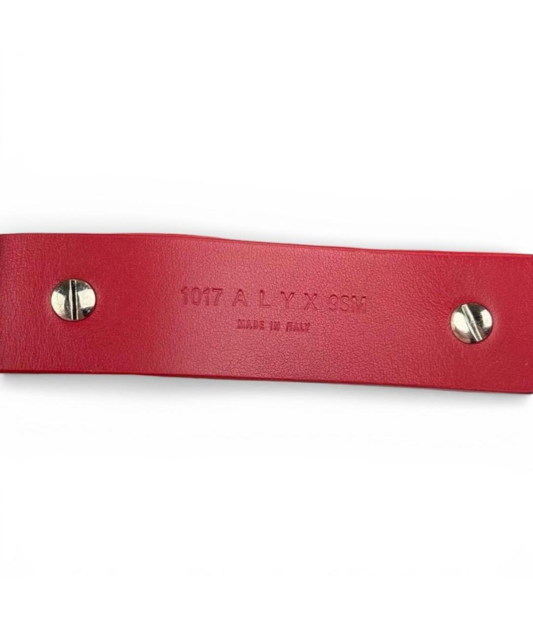 1017 ALYX 9SM Бордовый кожаный браслет, фото 4
