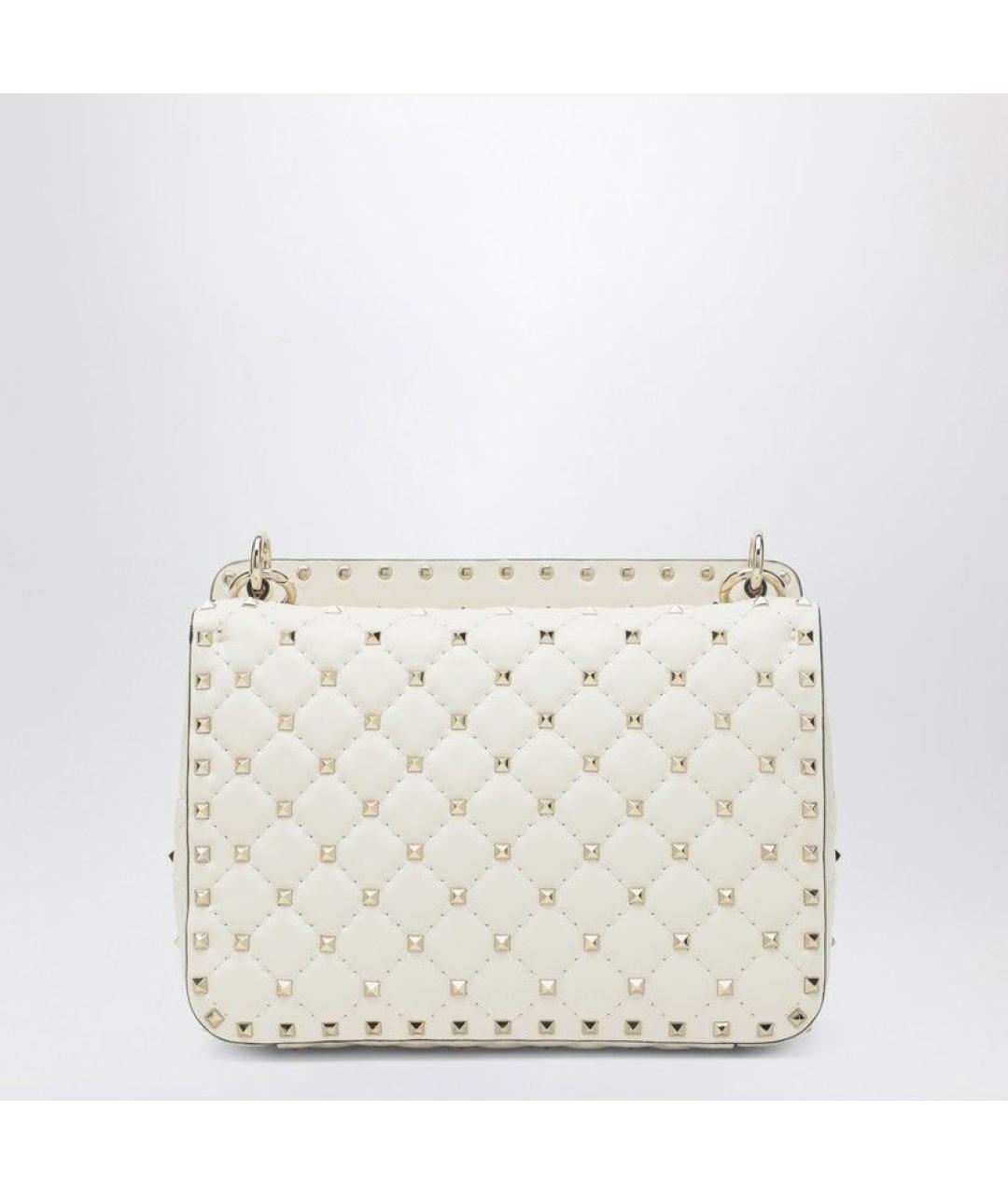 VALENTINO Белая кожаная сумка через плечо, фото 2