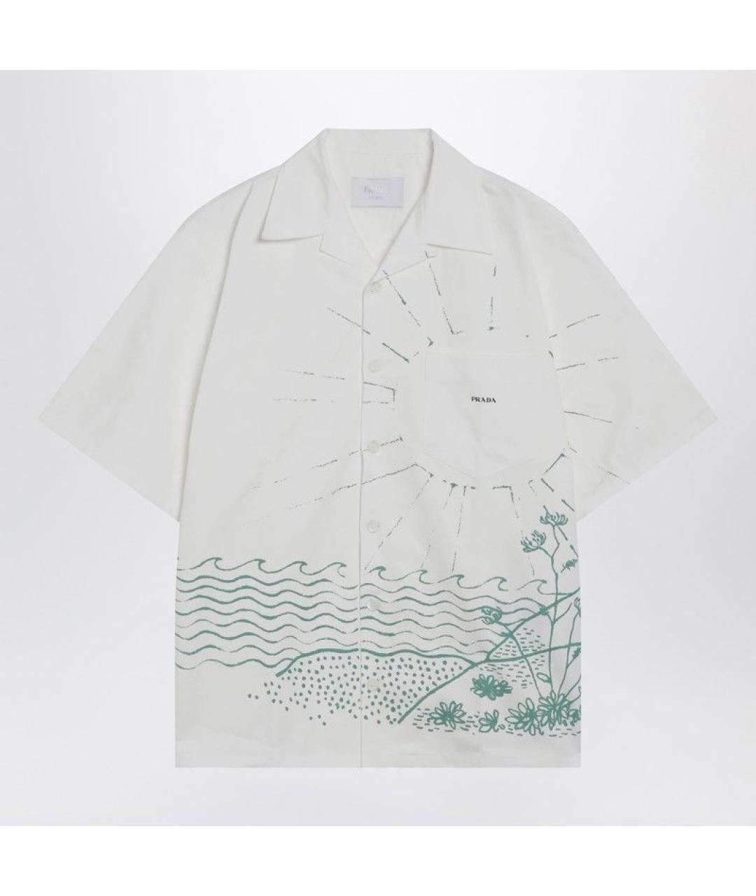 PRADA Мульти хлопковая кэжуал рубашка, фото 3