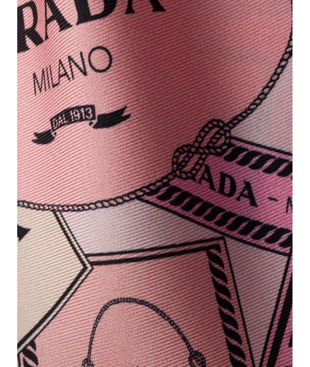 PRADA Мульти шелковый шарф, фото 3