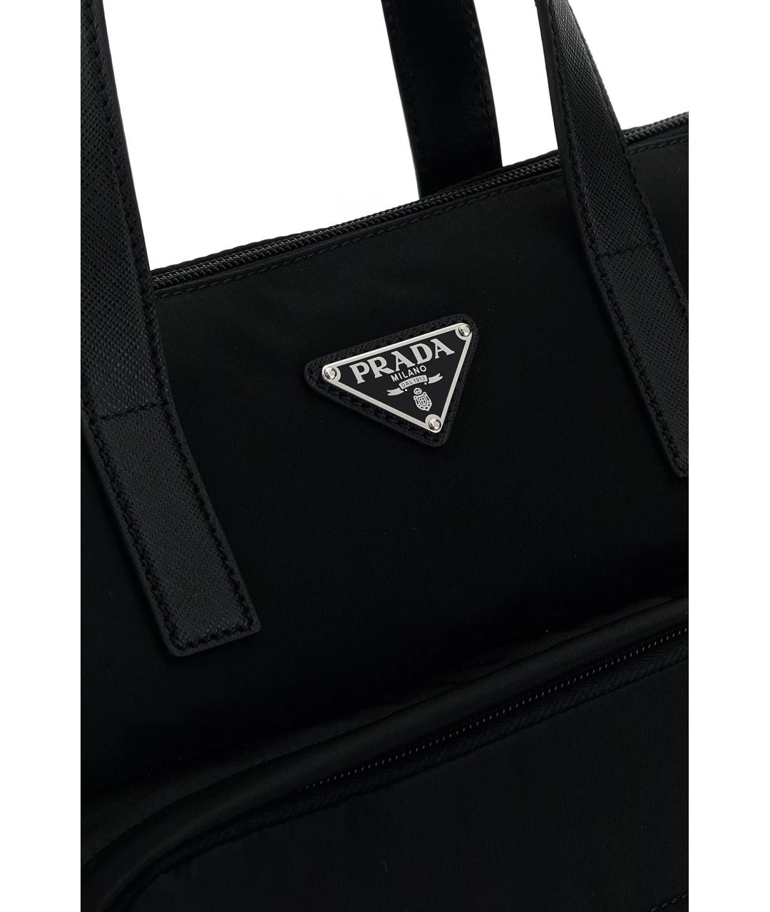 PRADA Черный бархатный рюкзак, фото 4