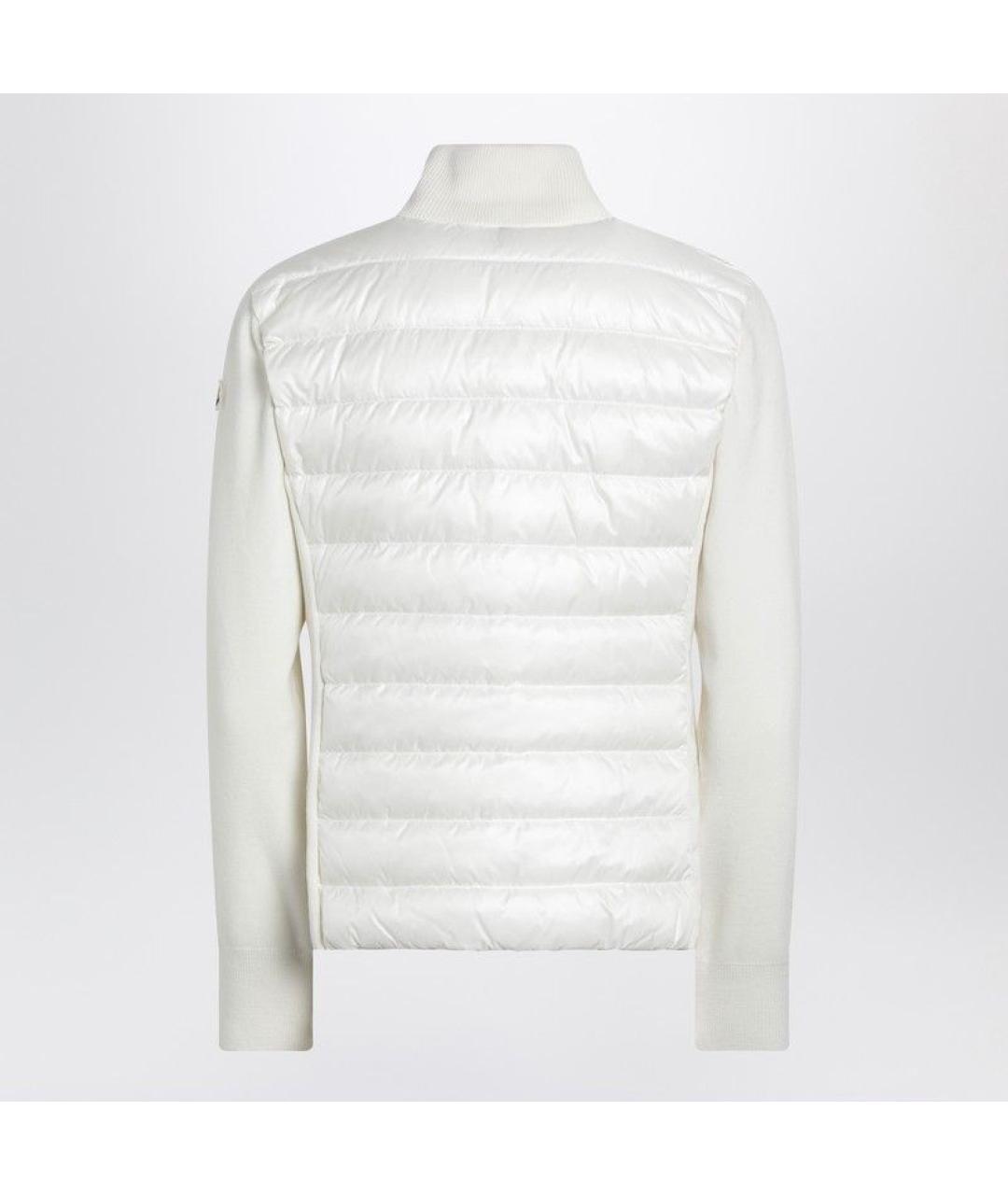 MONCLER Белый шерстяной кардиган, фото 2