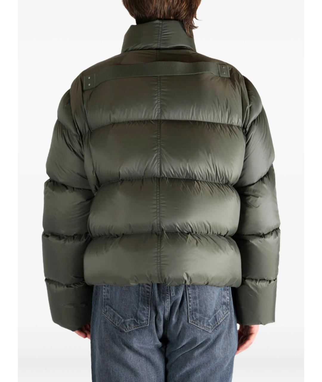 RICK OWENS Зеленый полиамидовый пуховик, фото 5