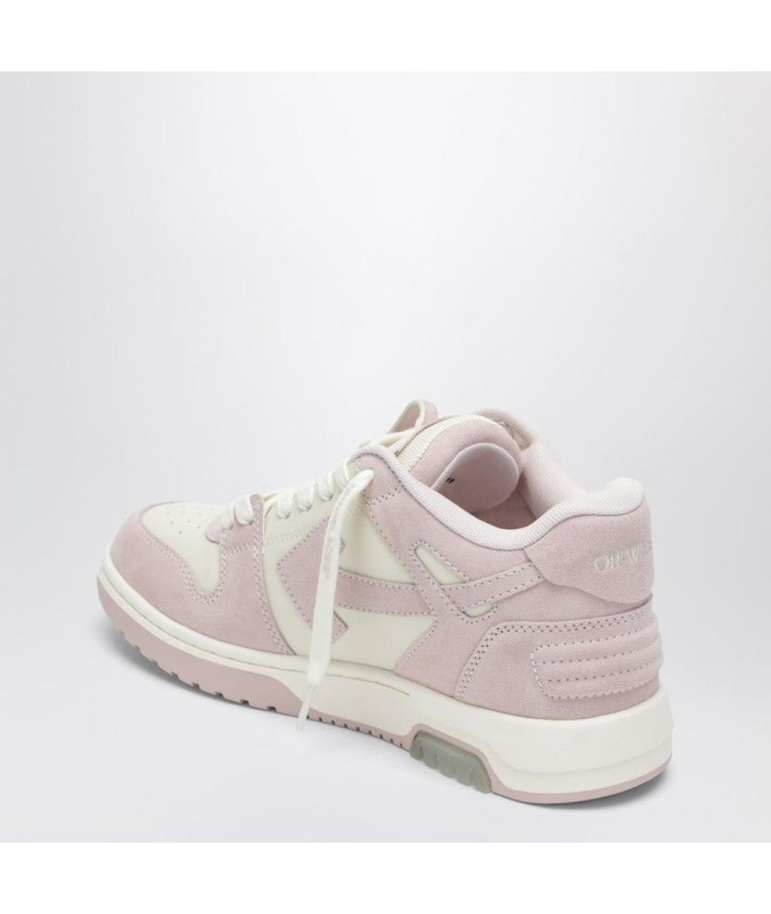 OFF-WHITE Белые кожаные кроссовки, фото 2