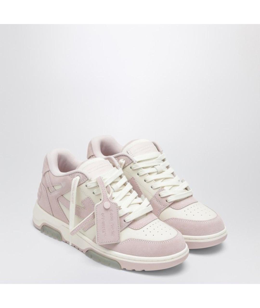 OFF-WHITE Белые кожаные кроссовки, фото 3