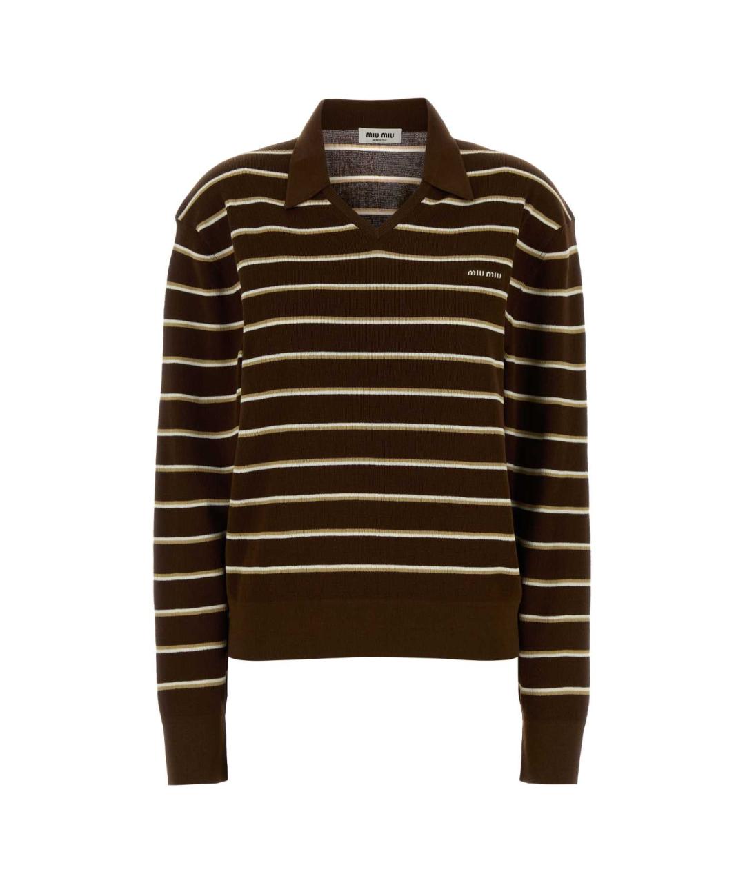 MIU MIU Мульти хлопковый джемпер / свитер, фото 1