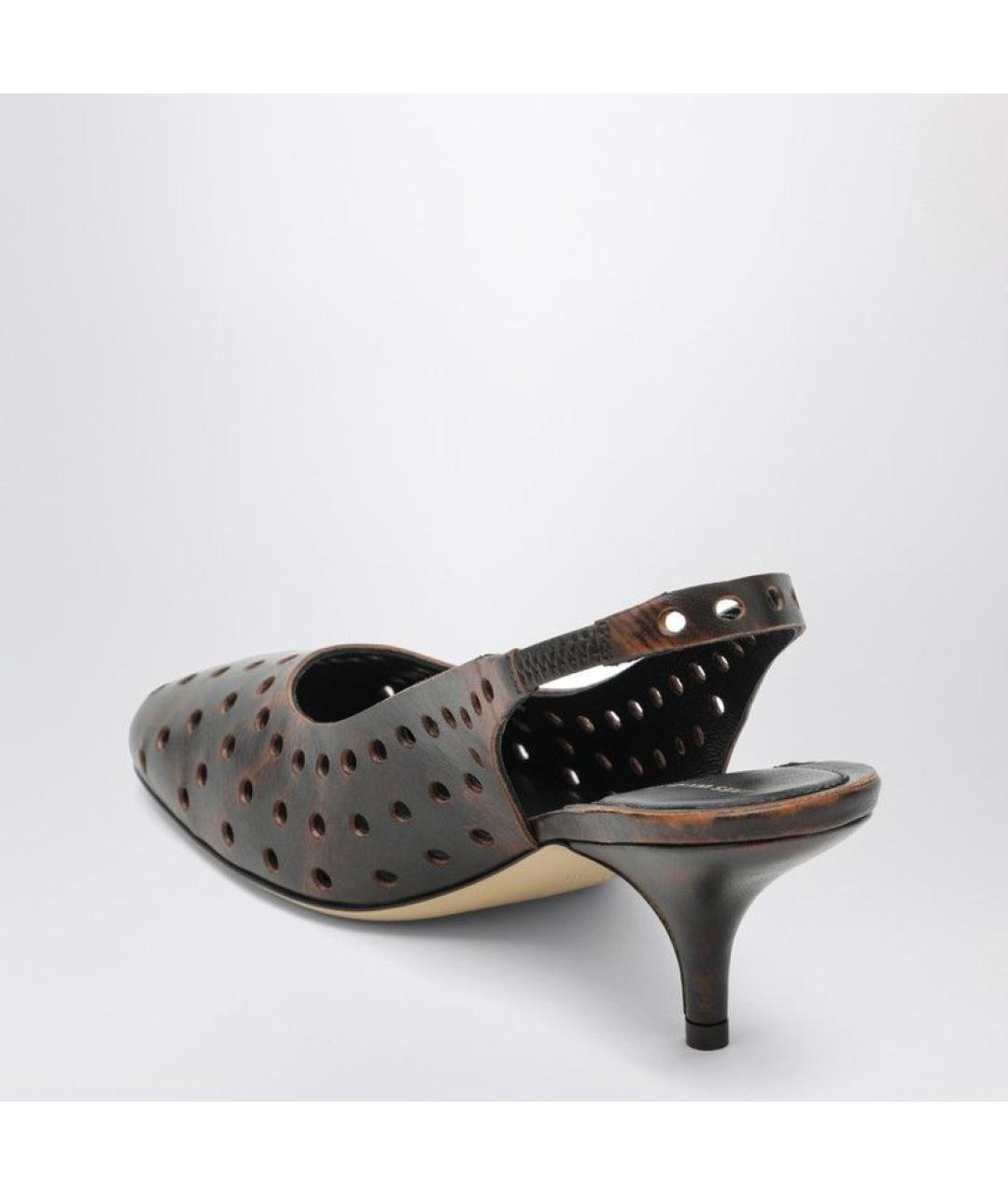 DRIES VAN NOTEN Коричневые кожаные туфли, фото 2