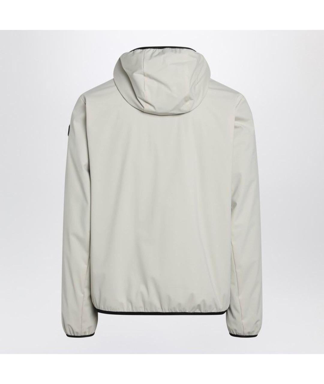 MONCLER Бежевая полиамидовая куртка, фото 2