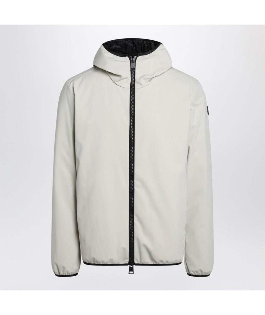 MONCLER Бежевая полиамидовая куртка, фото 3