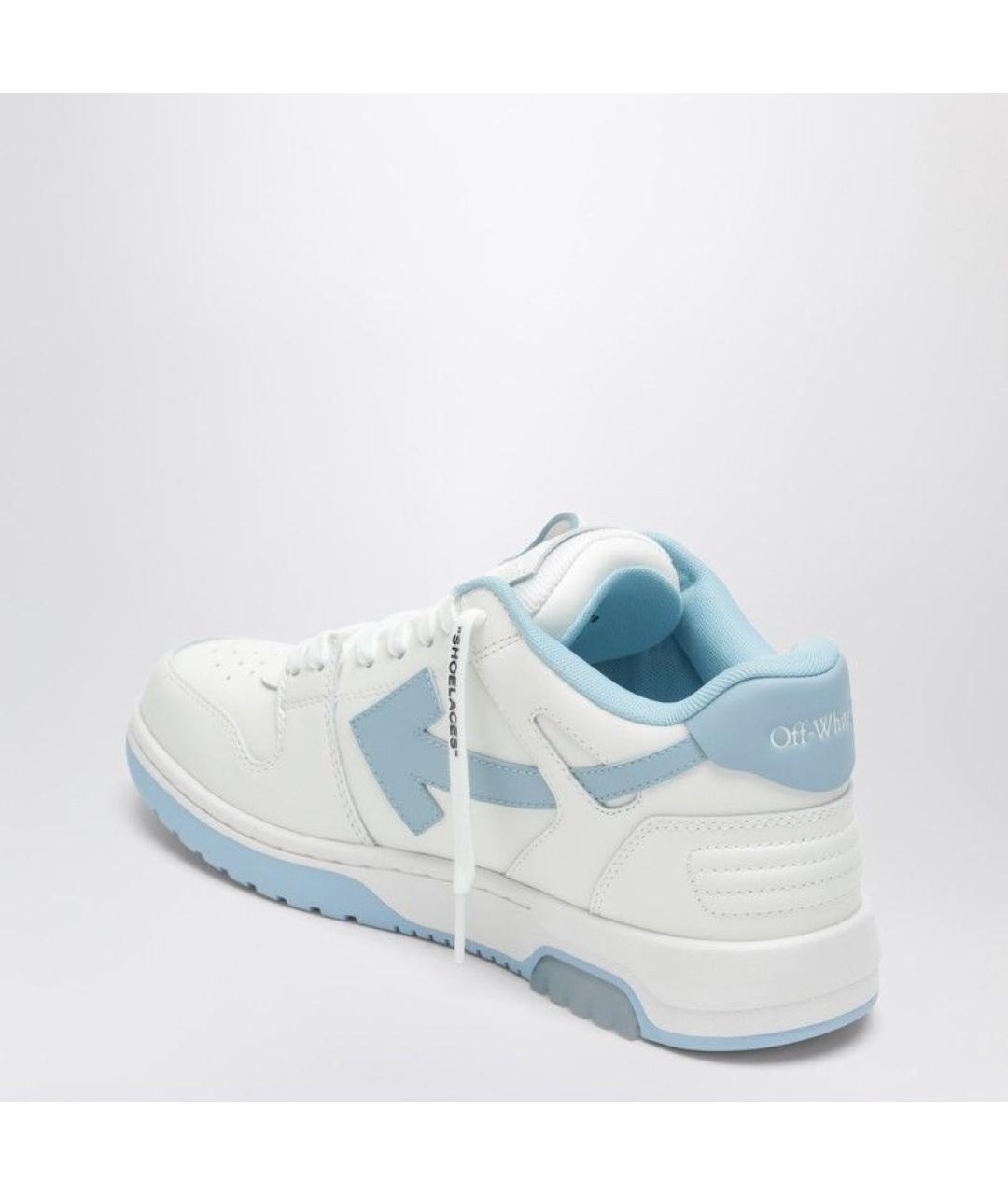 OFF-WHITE Белые кожаные кроссовки, фото 2