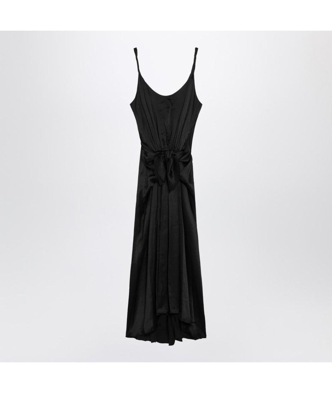 J.W.ANDERSON Черное шелковое вечернее платье, фото 3