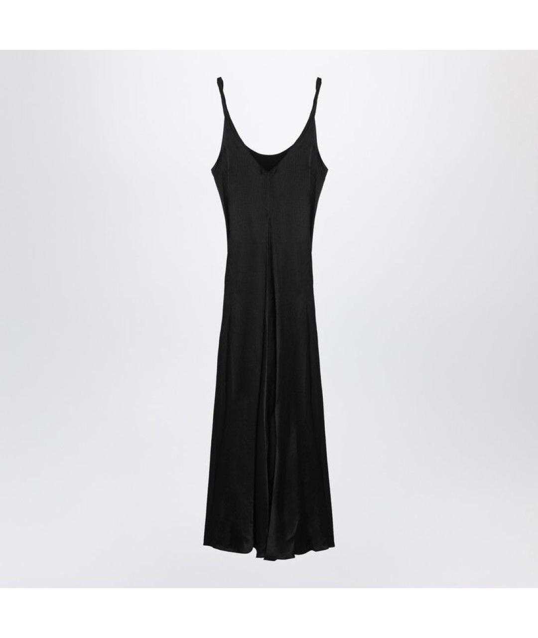 J.W.ANDERSON Черное шелковое вечернее платье, фото 2