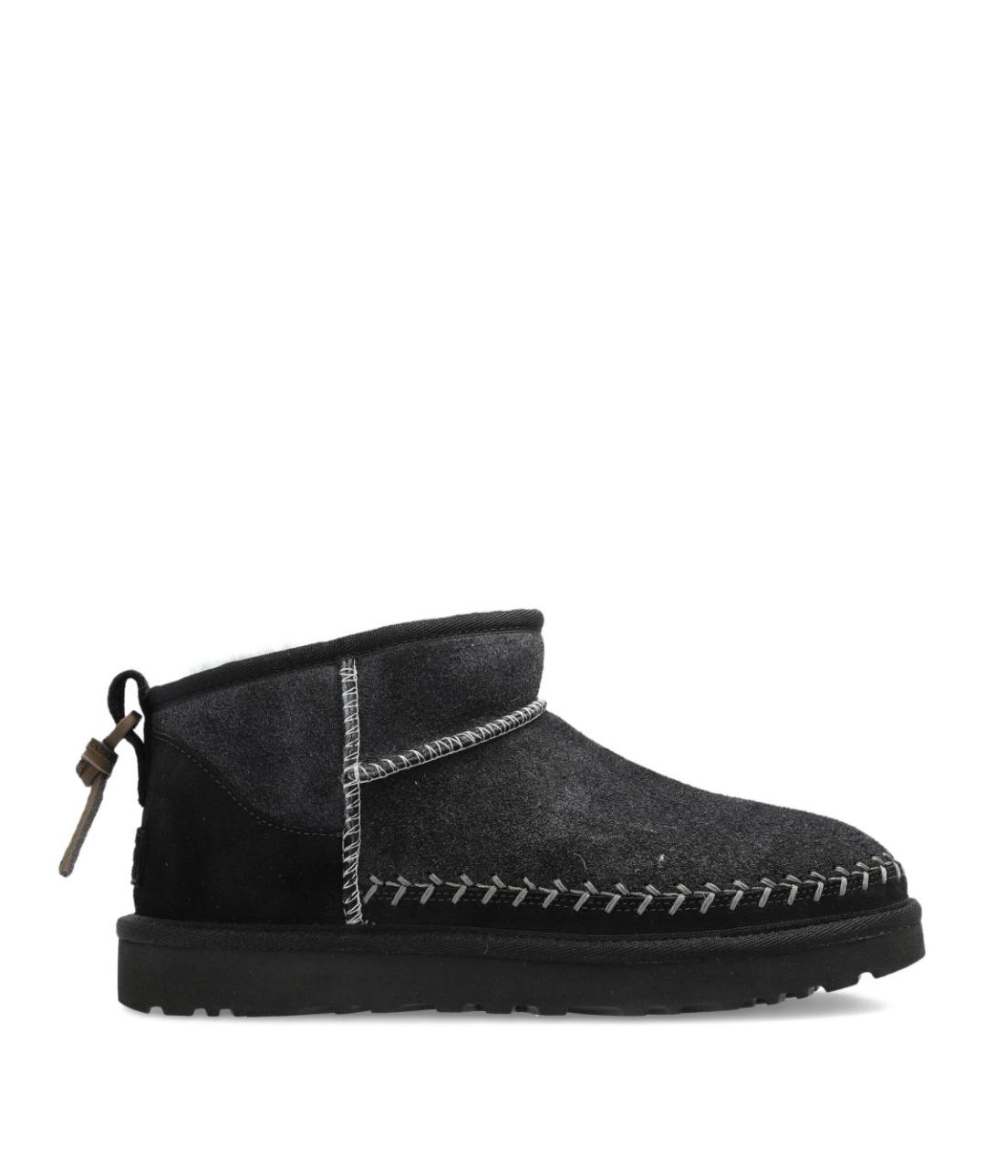 UGG AUSTRALIA Черные кожаные ботинки, фото 1