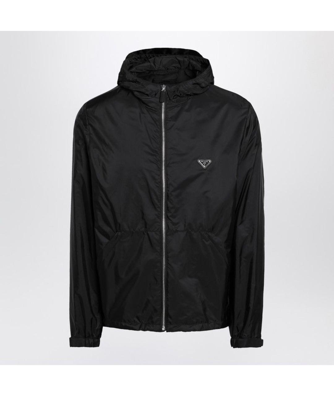 PRADA Черная синтетическая куртка, фото 3