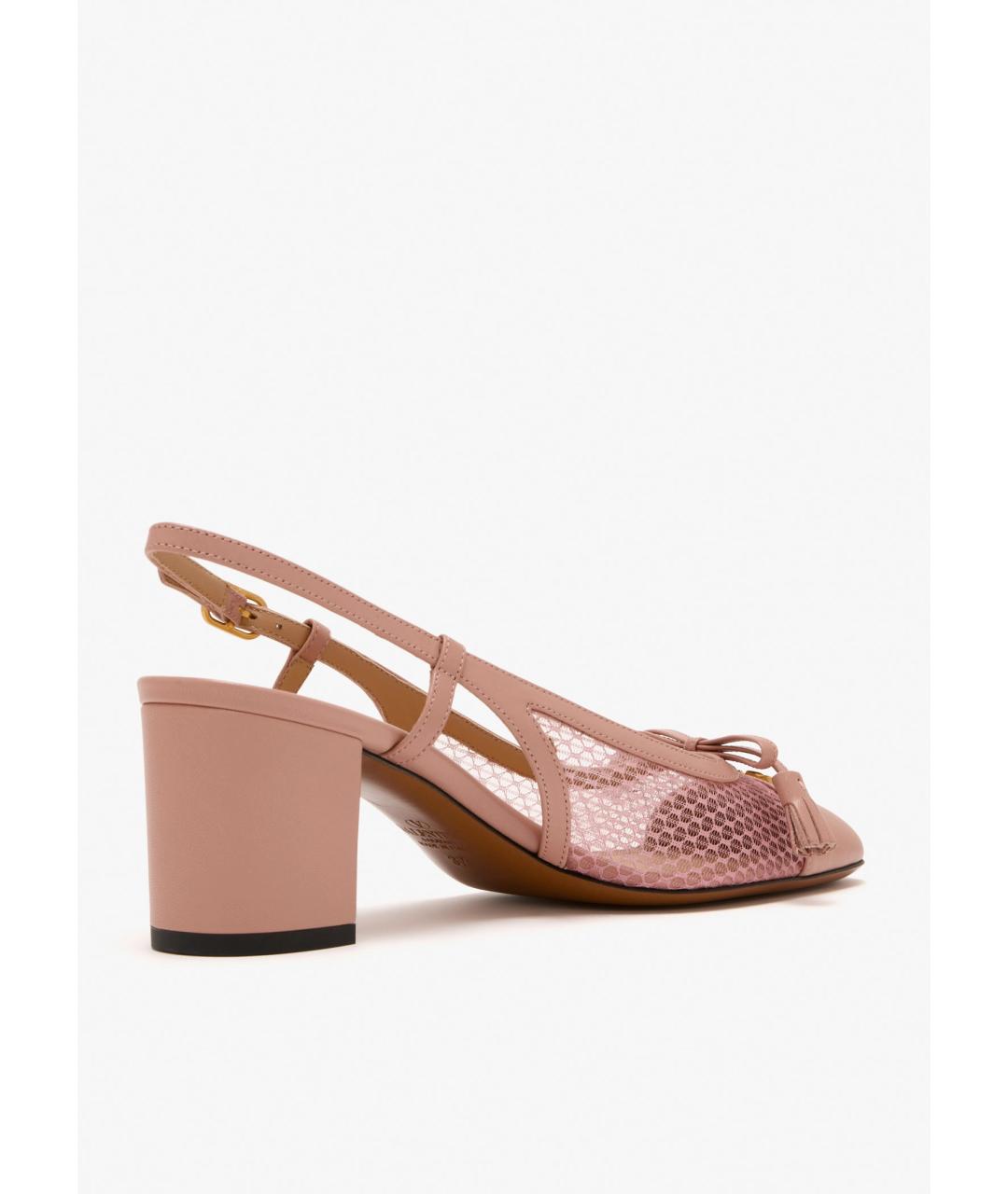 VALENTINO Розовые кожаные туфли, фото 3