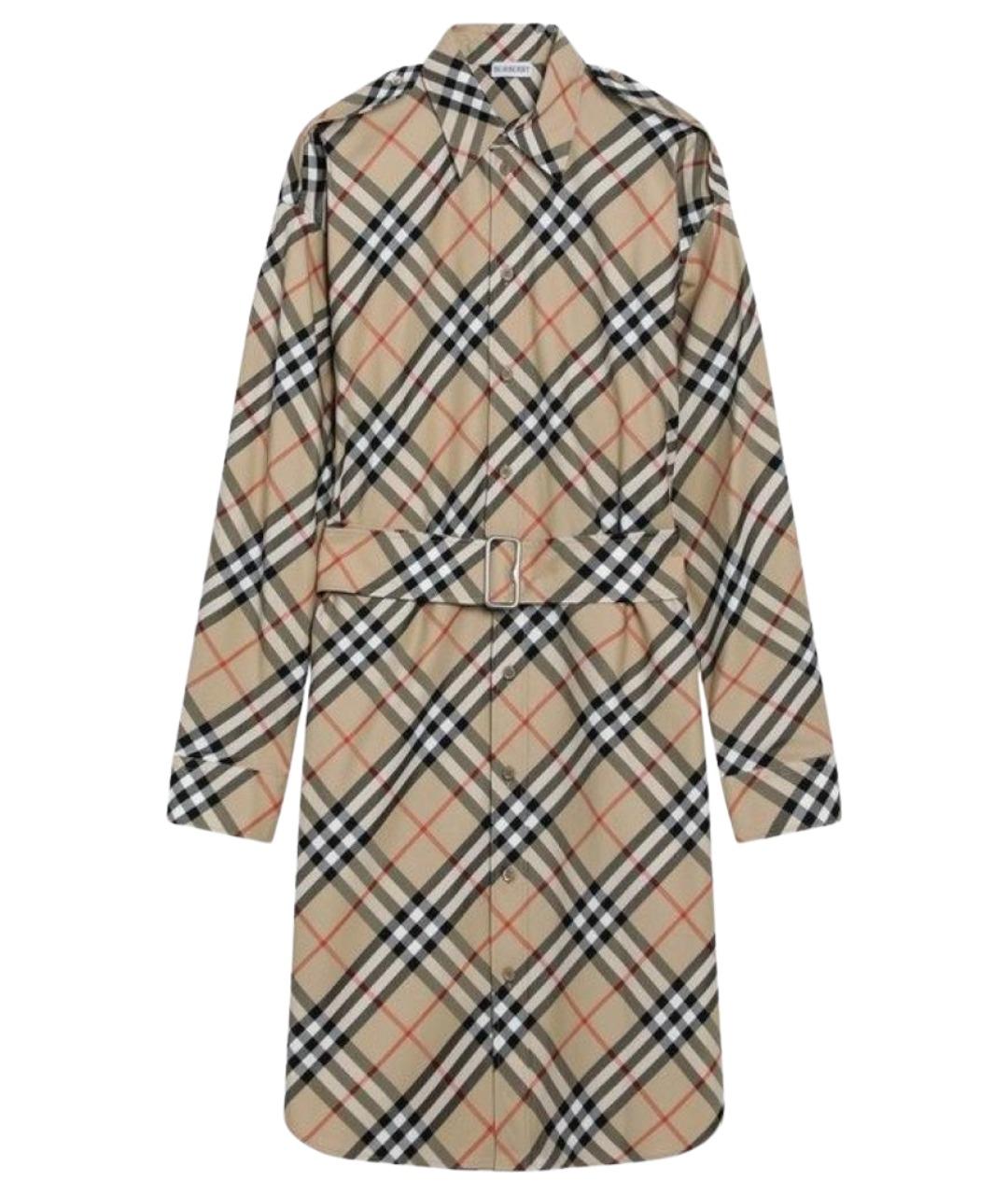 BURBERRY Бежевый хлопковый тренч/плащ, фото 1