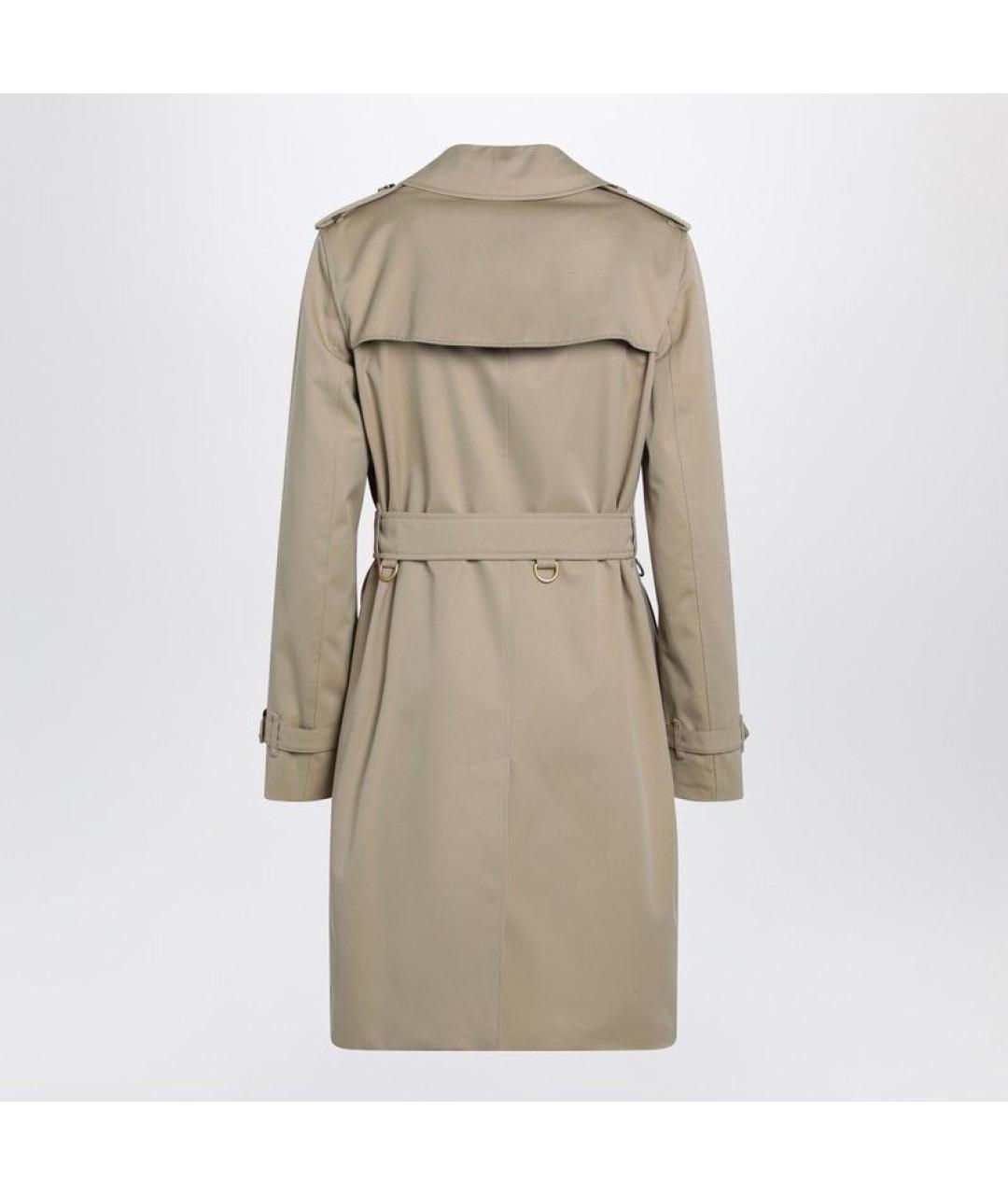 BURBERRY Бежевый хлопковый тренч/плащ, фото 2