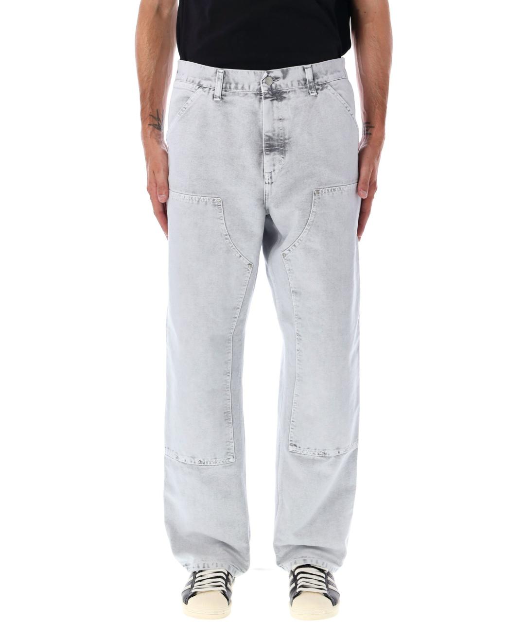 CARHARTT WIP Серые хлопковые прямые джинсы, фото 1