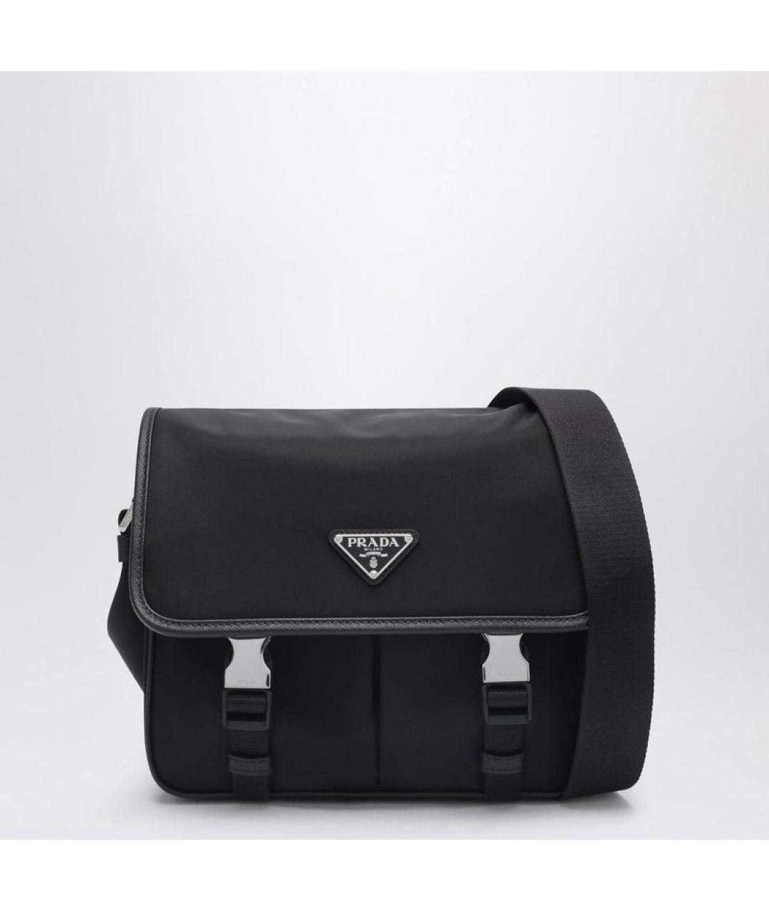 PRADA Черная синтетическая сумка на плечо, фото 3