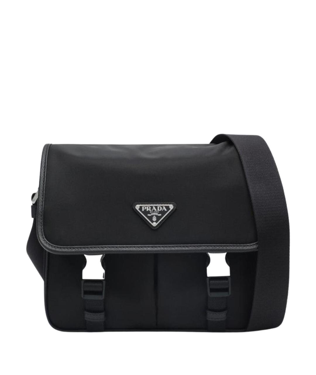 PRADA Черная синтетическая сумка на плечо, фото 1