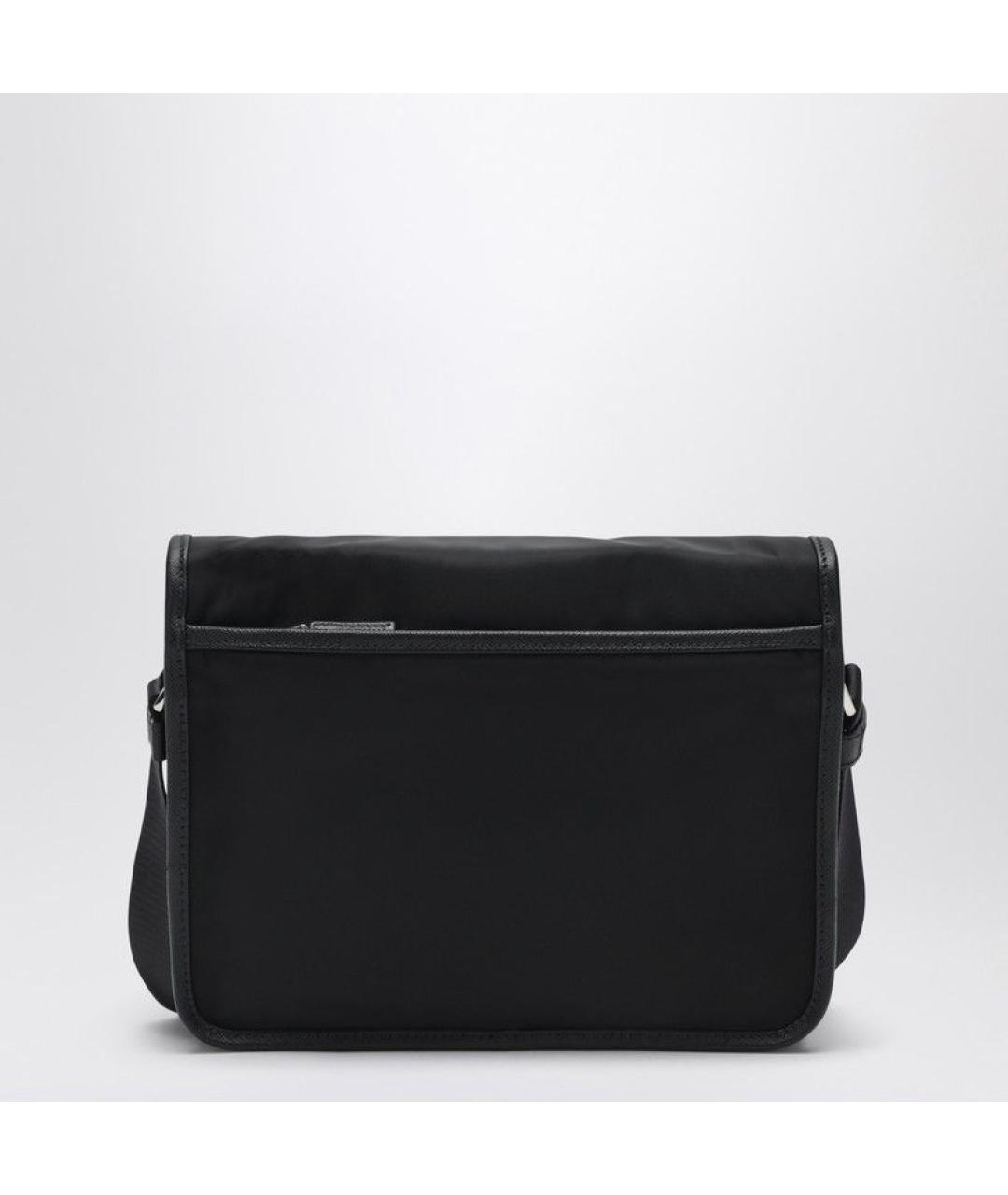 PRADA Черная синтетическая сумка на плечо, фото 2