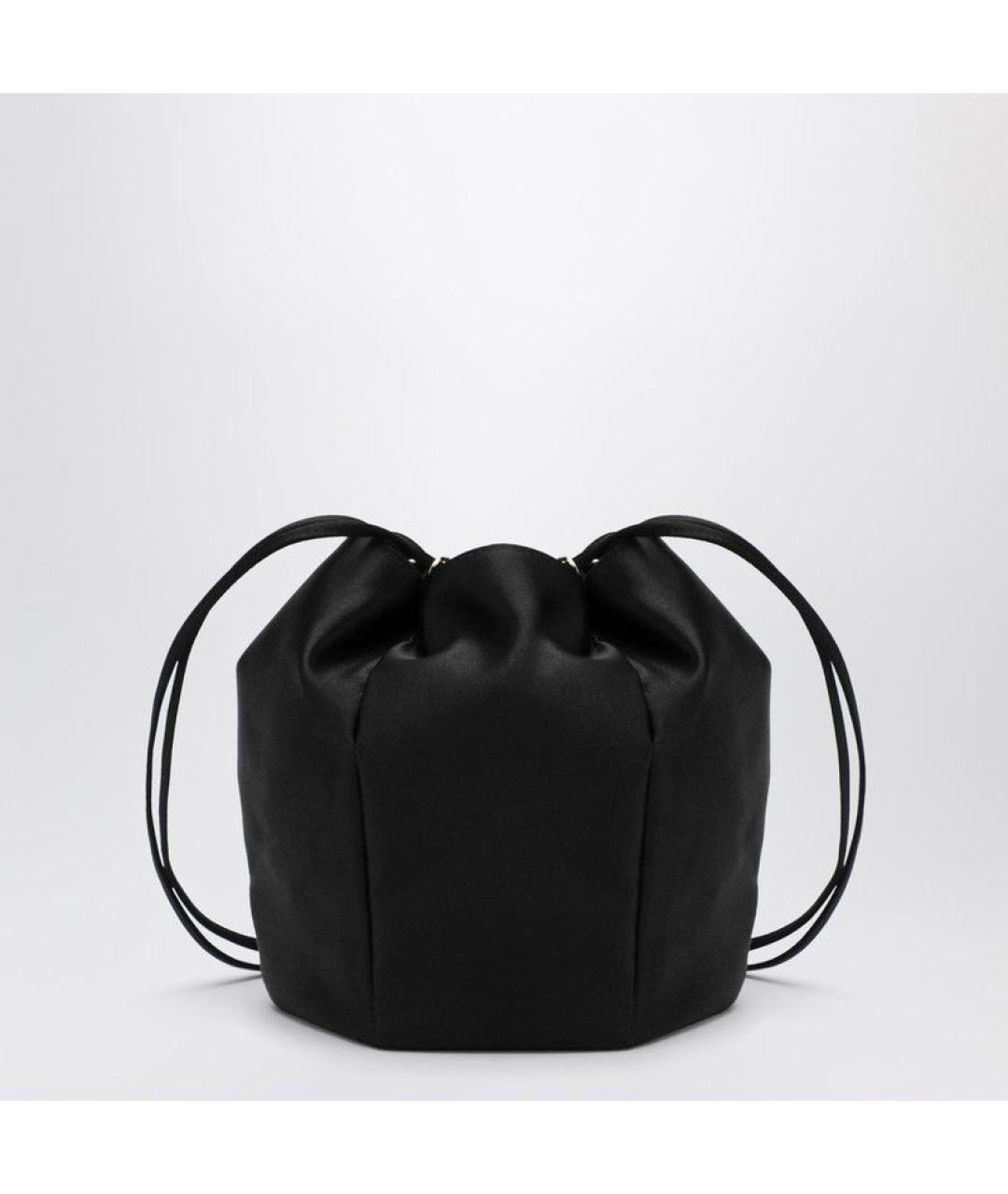 PRADA Черная шелковая сумка с короткими ручками, фото 2