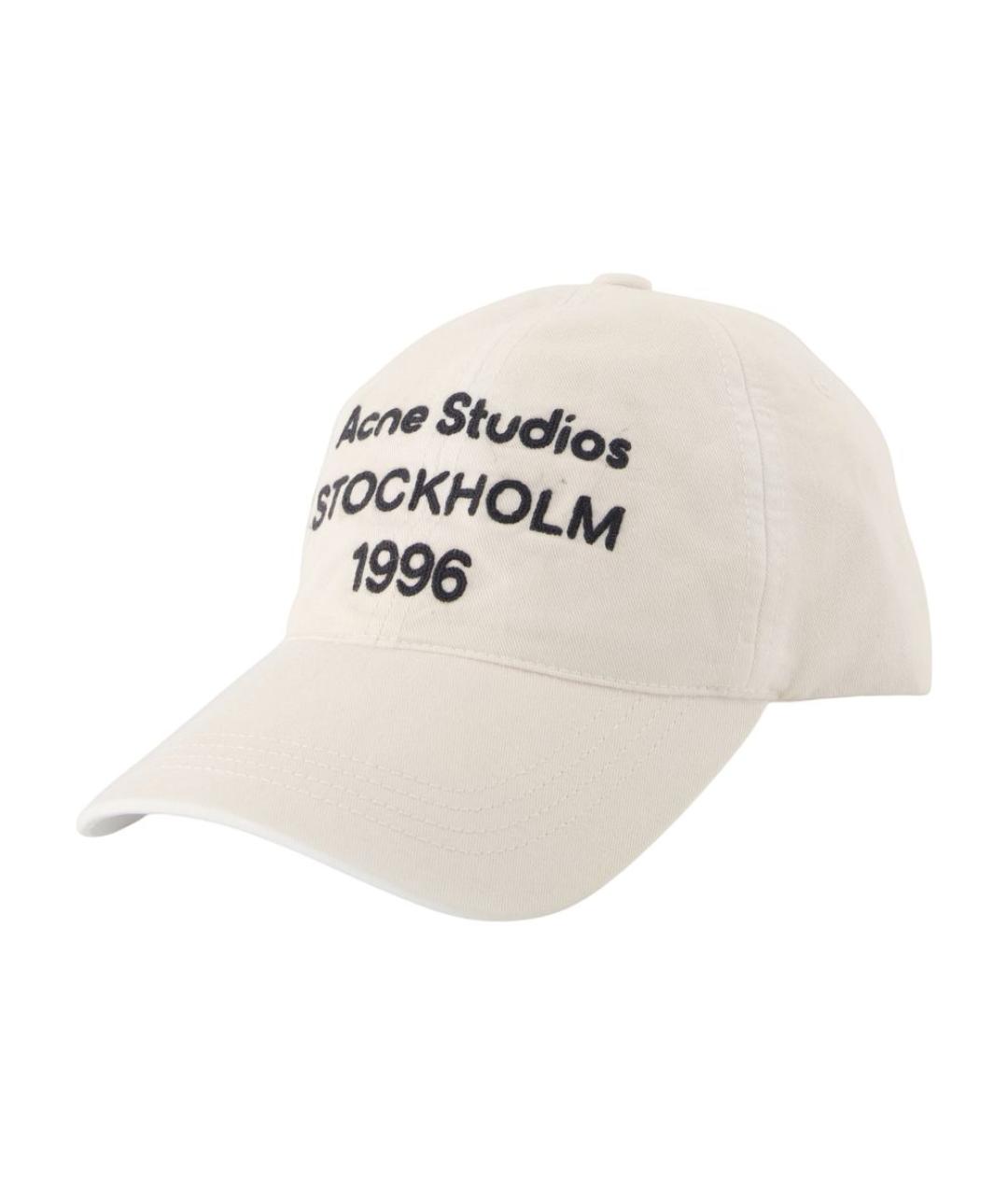 ACNE STUDIOS Белая хлопковая кепка, фото 1