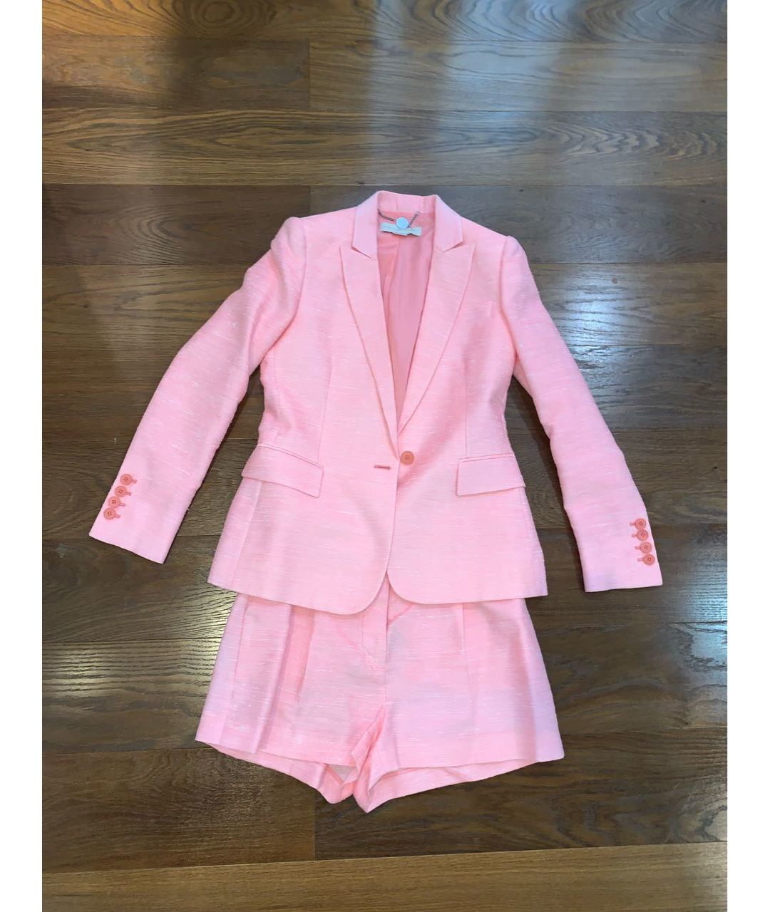 STELLA MCCARTNEY Розовый хлопковый костюм с брюками, фото 4