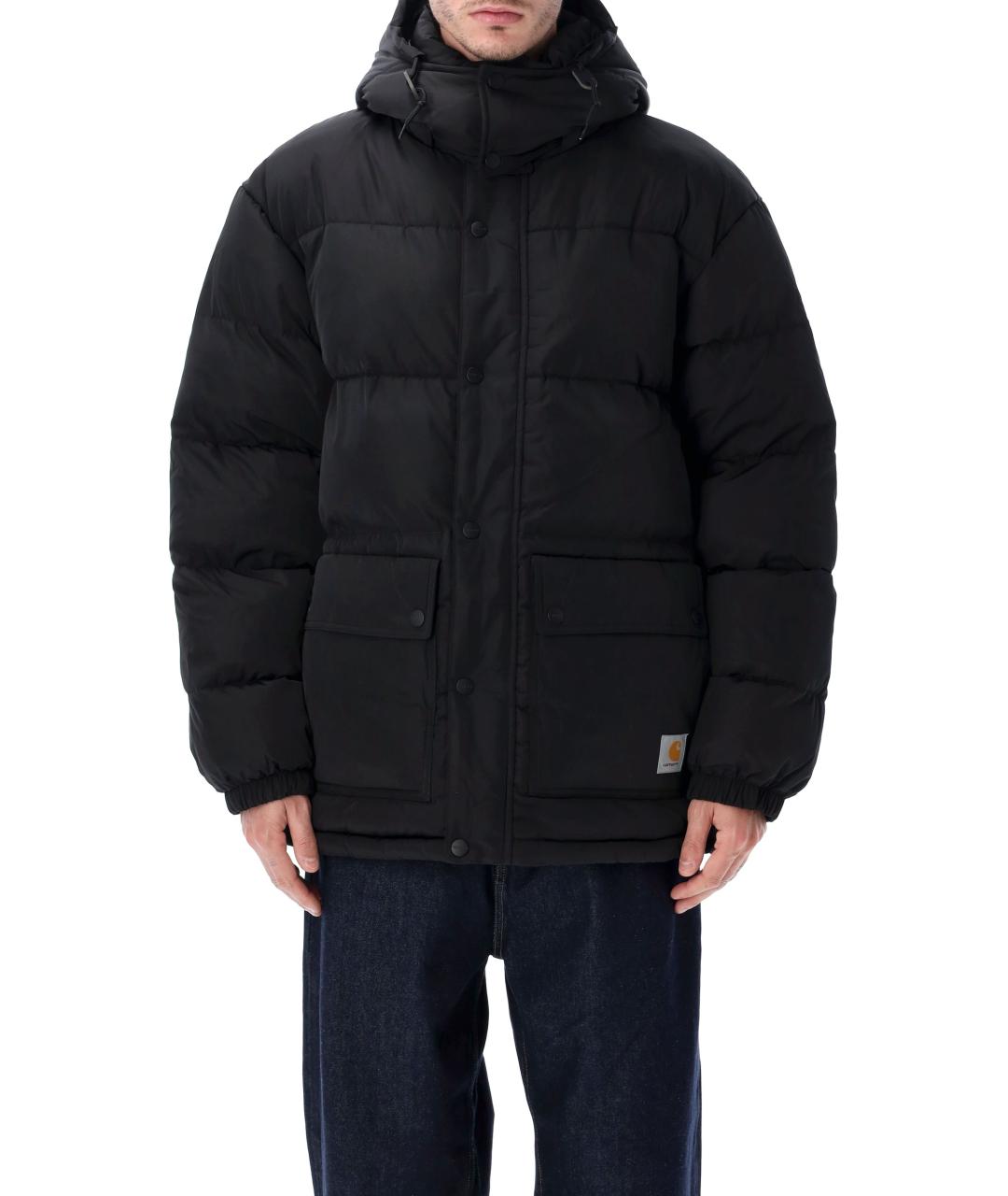 CARHARTT WIP Черный полиэстеровый пуховик, фото 4