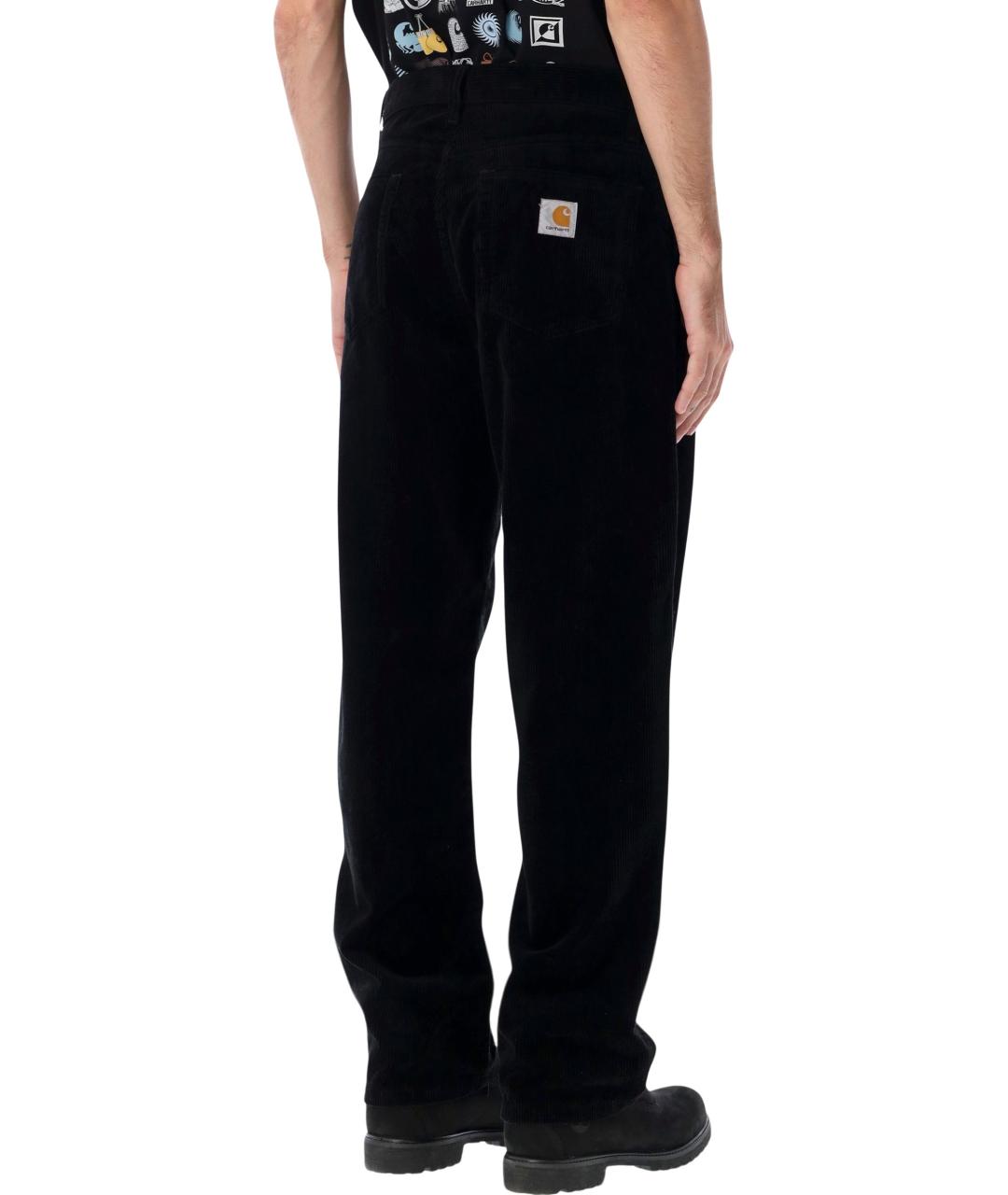 CARHARTT WIP Черные хлопковые повседневные брюки, фото 2