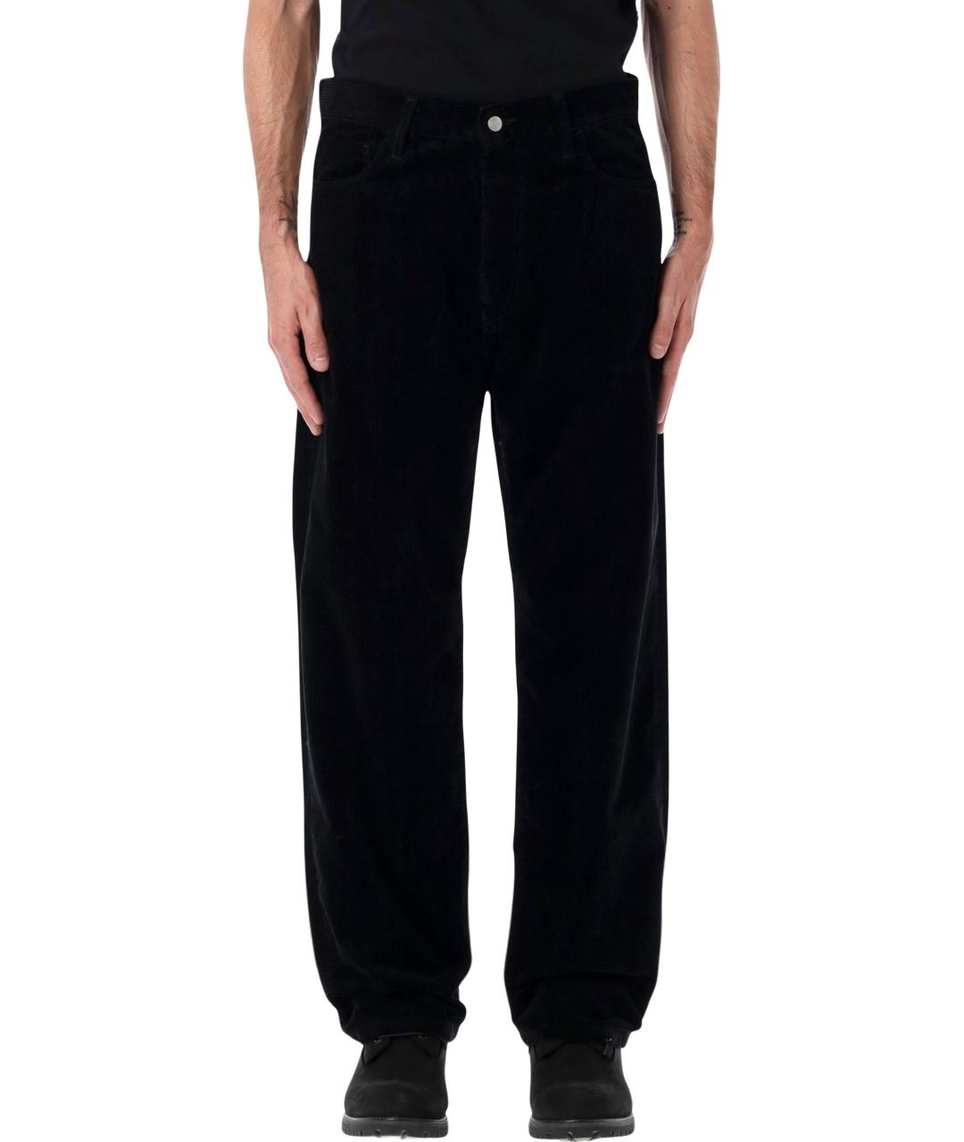 CARHARTT WIP Черные хлопковые повседневные брюки, фото 1