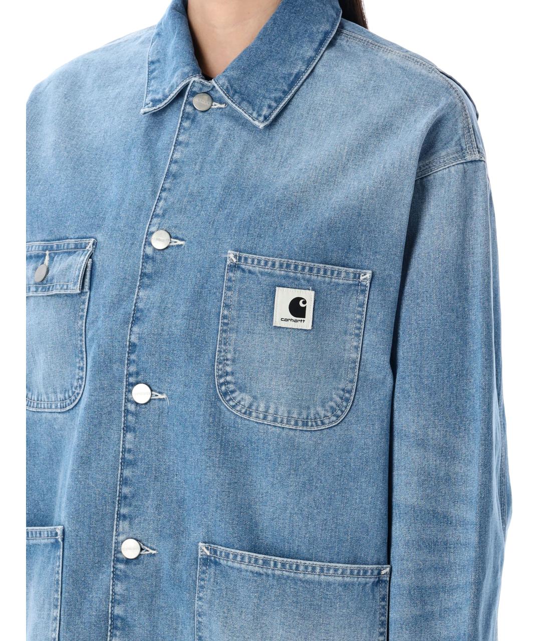 CARHARTT WIP Синяя хлопковая куртка, фото 3