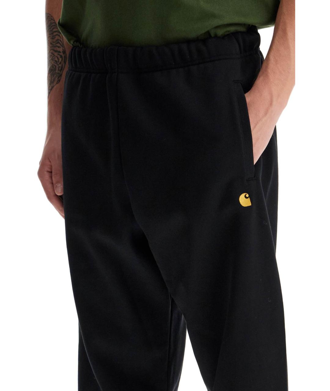 CARHARTT WIP Черные хлопковые повседневные брюки, фото 4