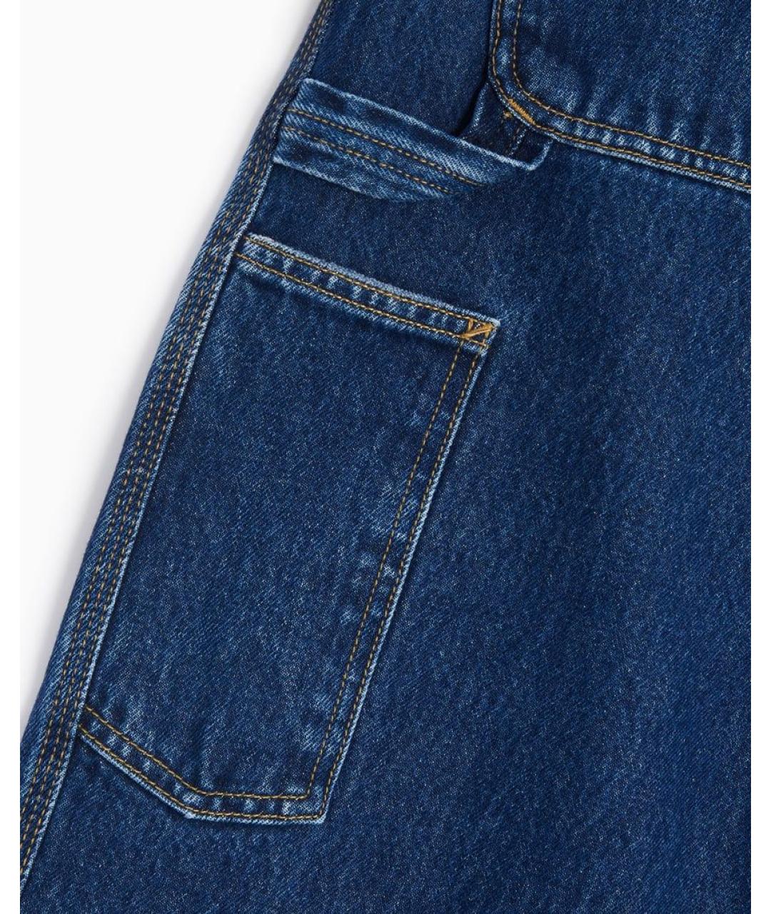 CARHARTT WIP Синие хлопковые прямые джинсы, фото 5