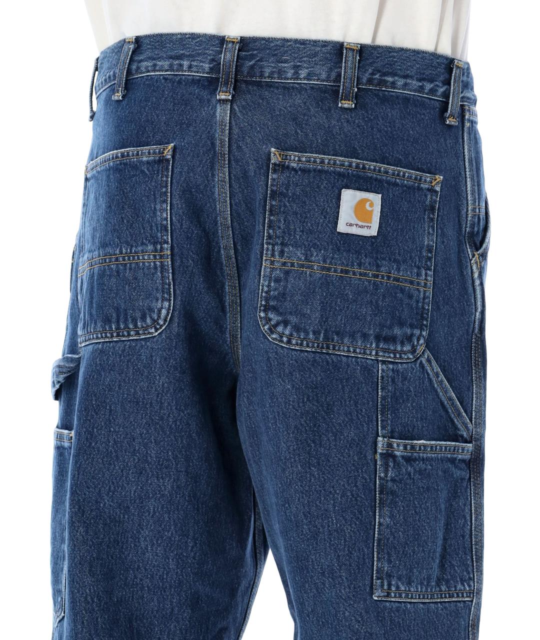 CARHARTT WIP Синие хлопковые прямые джинсы, фото 3