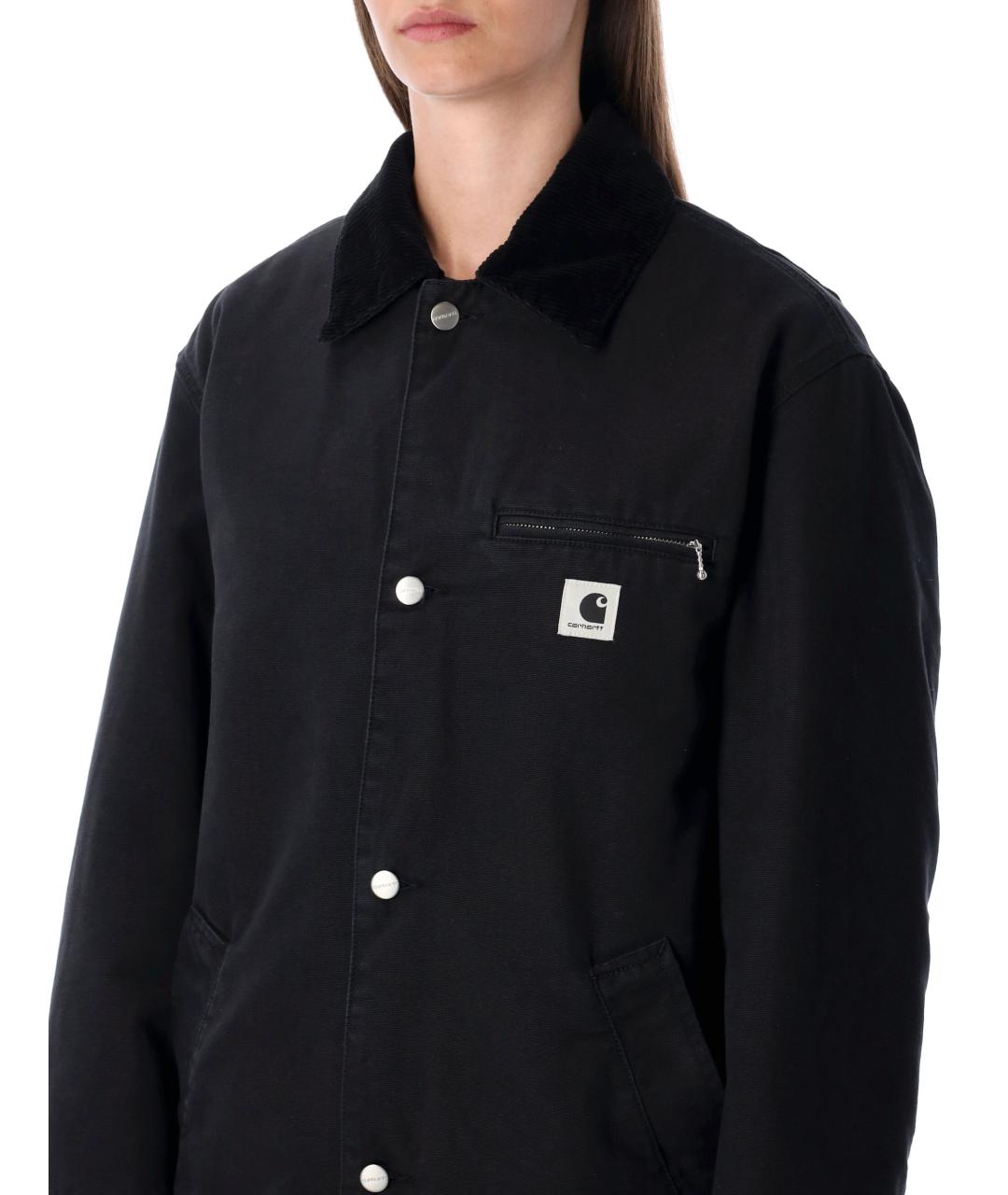 CARHARTT WIP Черное хлопковое пальто, фото 3