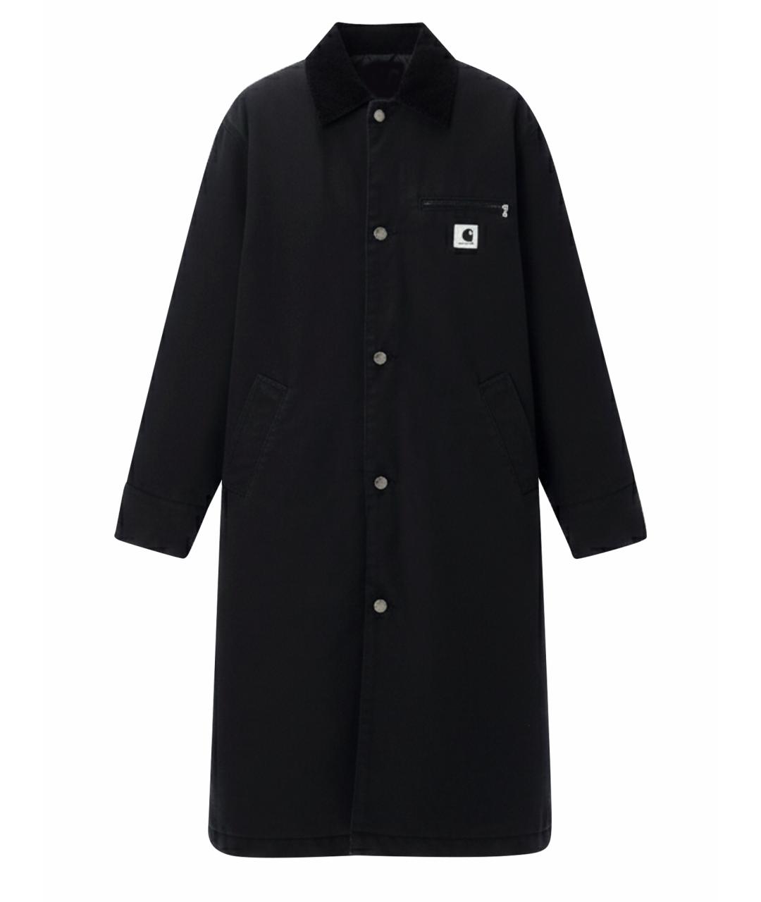 CARHARTT WIP Черное хлопковое пальто, фото 1