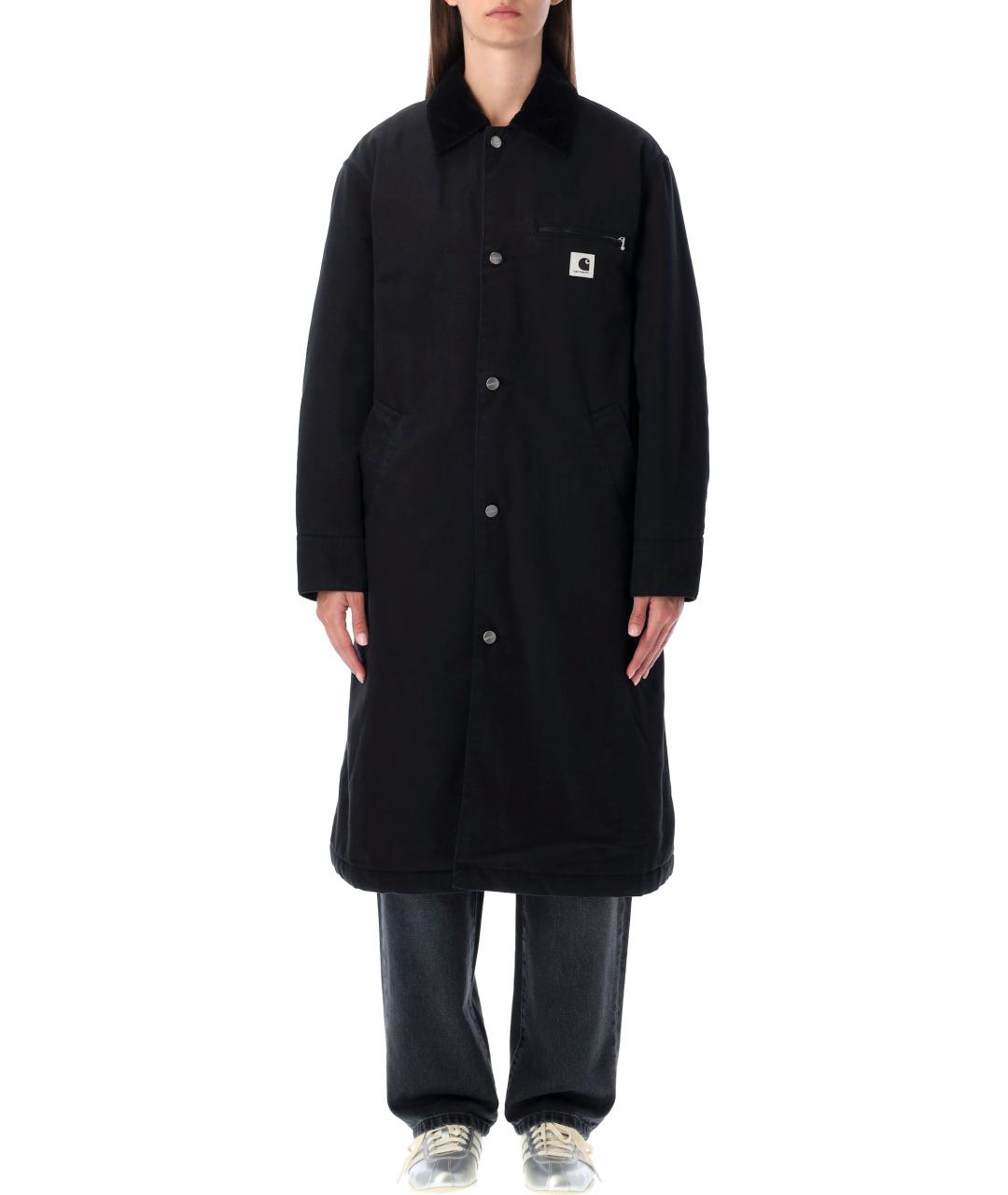 CARHARTT WIP Черное хлопковое пальто, фото 4