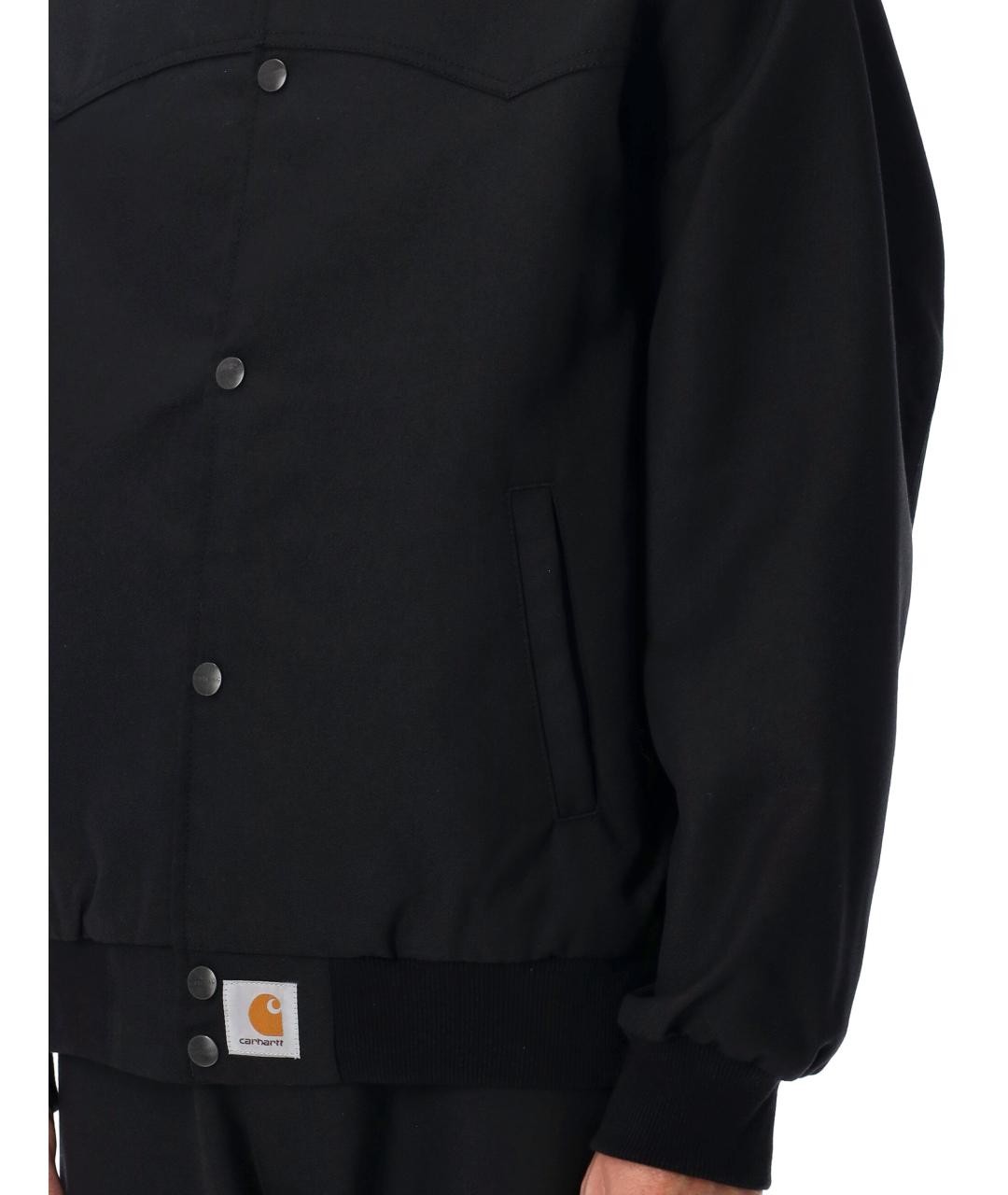 CARHARTT WIP Черная шерстяная куртка, фото 3