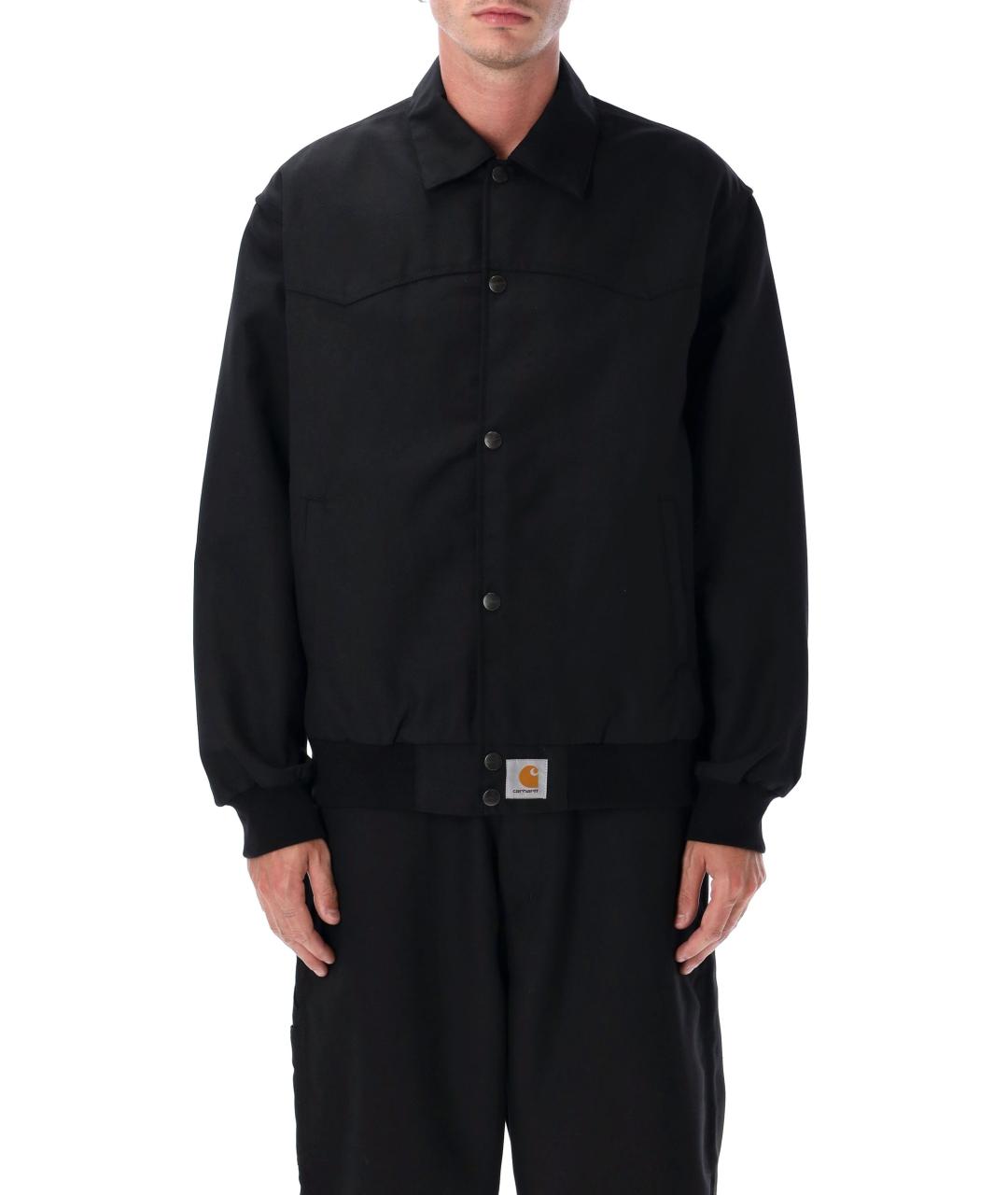 CARHARTT WIP Черная шерстяная куртка, фото 4