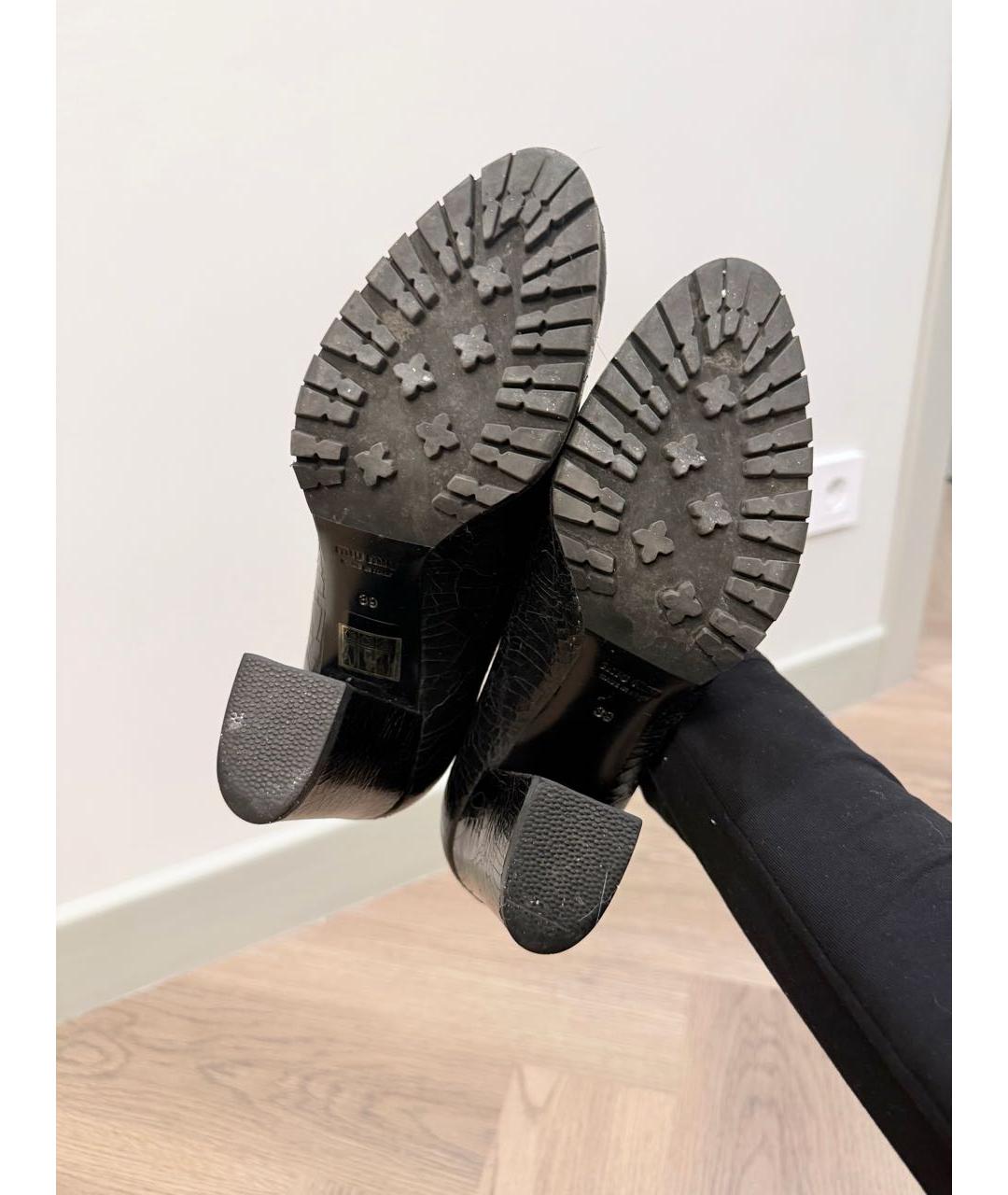 MIU MIU Черные кожаные туфли, фото 6