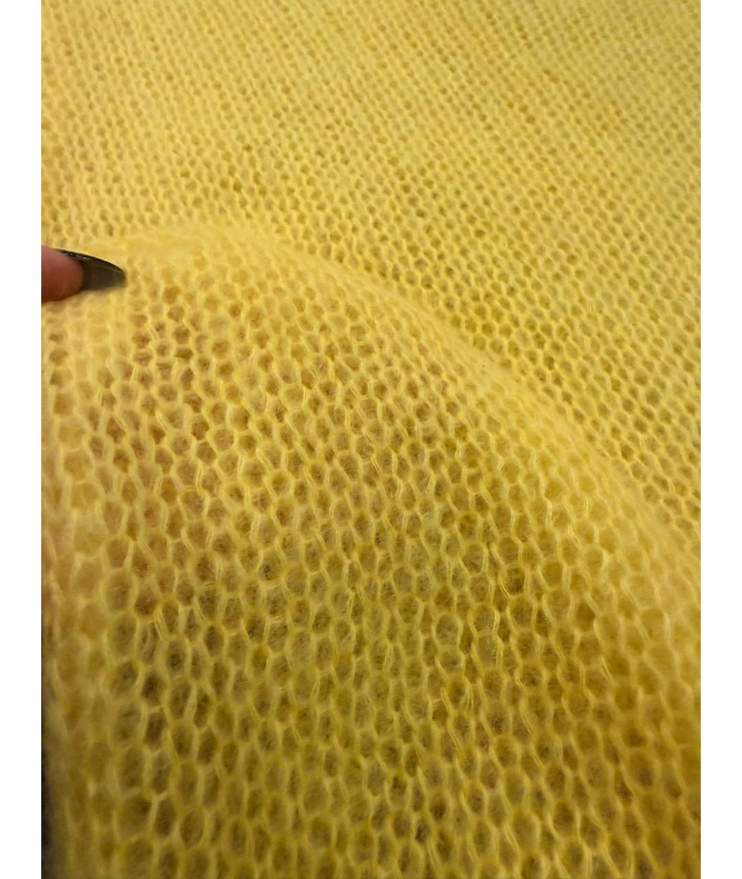 PRADA Желтый шерстяной джемпер / свитер, фото 3