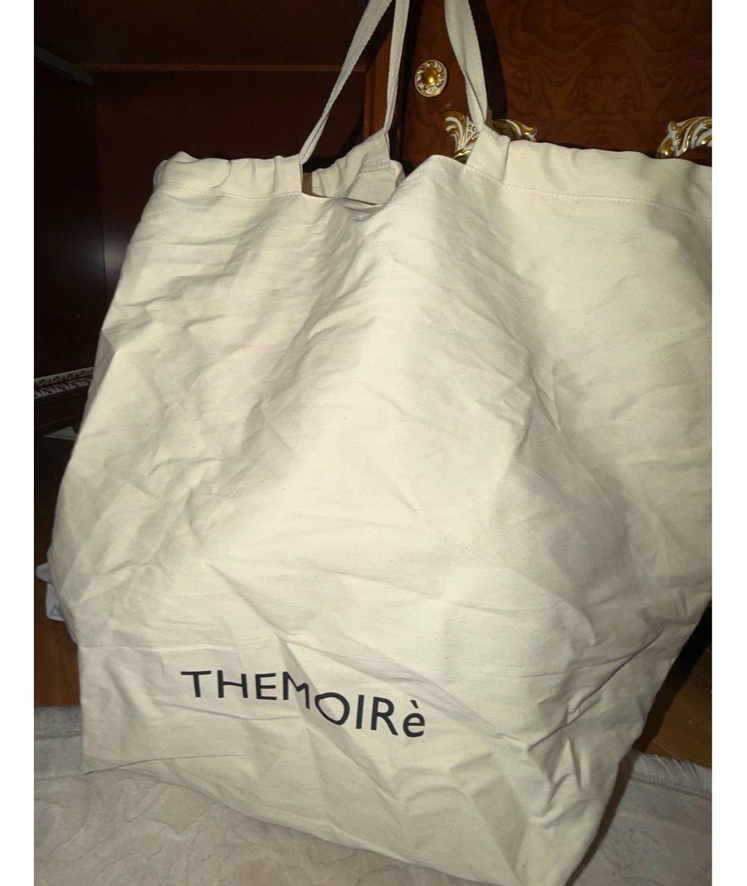 THEMOIRE Бордовая кожаная сумка с короткими ручками, фото 8