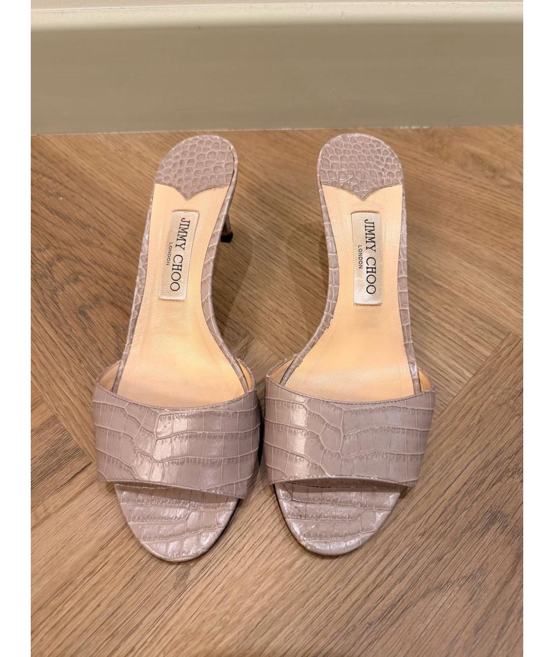 JIMMY CHOO Кожаные мюли, фото 3