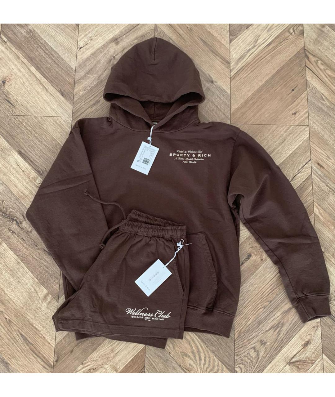 SPORTY AND RICH Коричневый хлопковый спортивные костюмы, фото 4