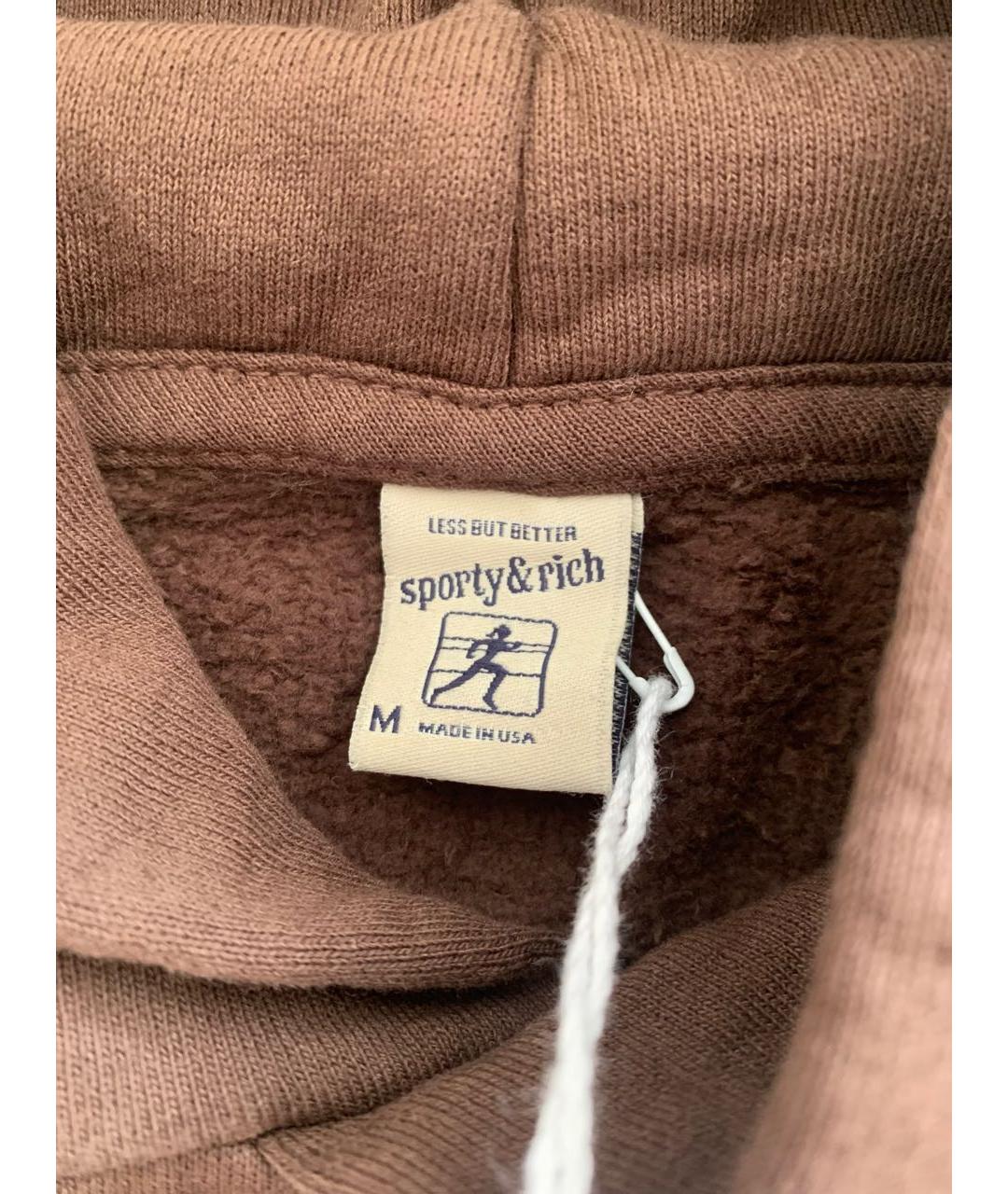 SPORTY AND RICH Коричневый хлопковый спортивные костюмы, фото 6