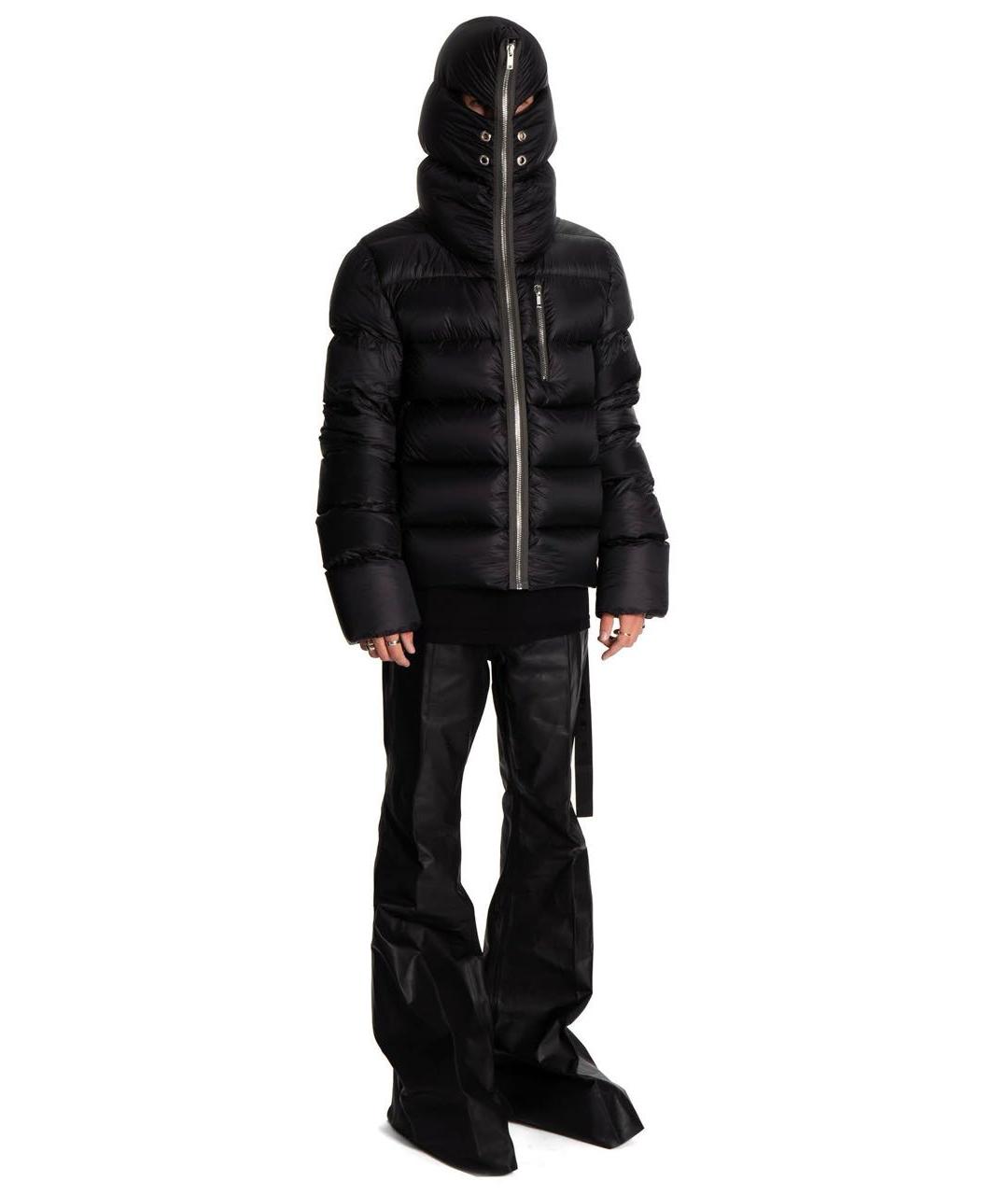 RICK OWENS Черный полиамидовый пуховик, фото 6