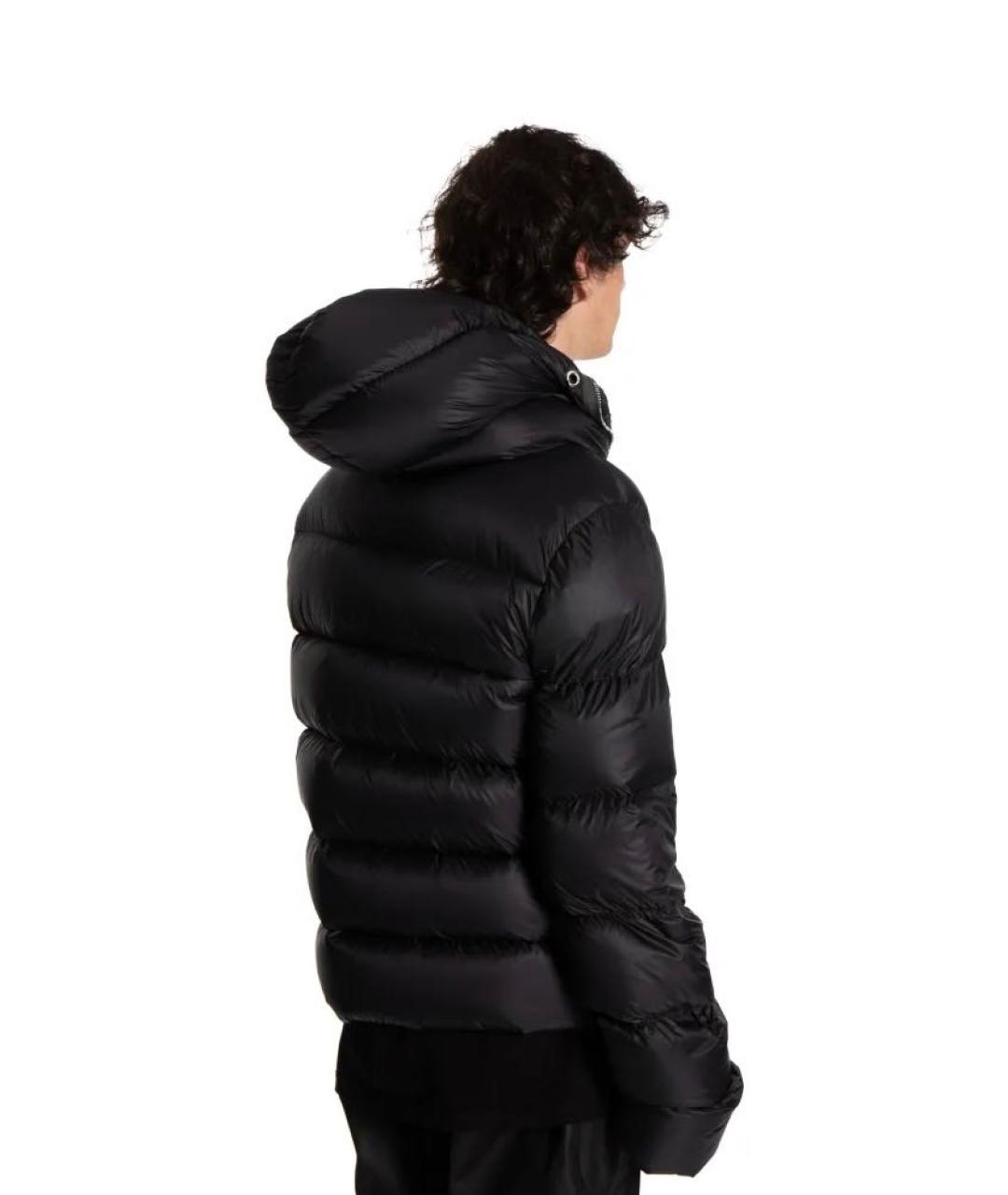 RICK OWENS Черный полиамидовый пуховик, фото 8